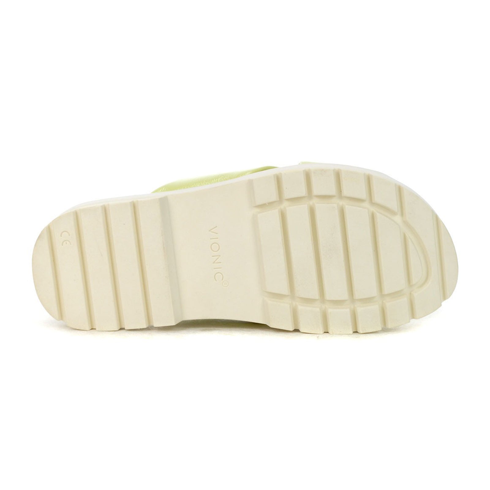Vionic Vesta Patent Synthetic Womens Sandals#color_pale lime