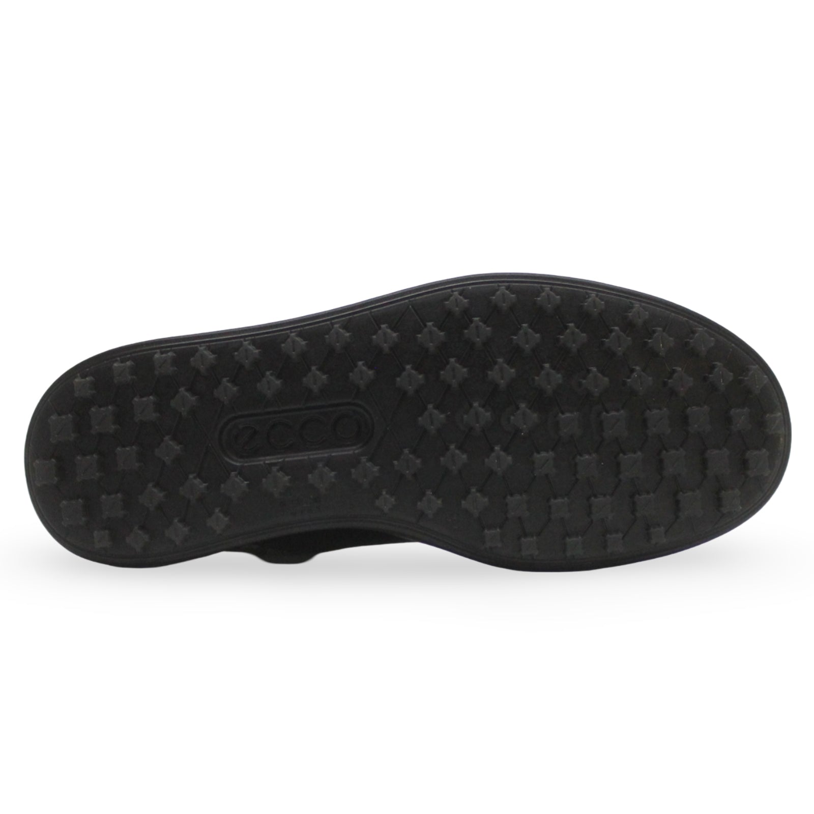 Ecco Golf Street 720 Leather Mens Trainers#color_black