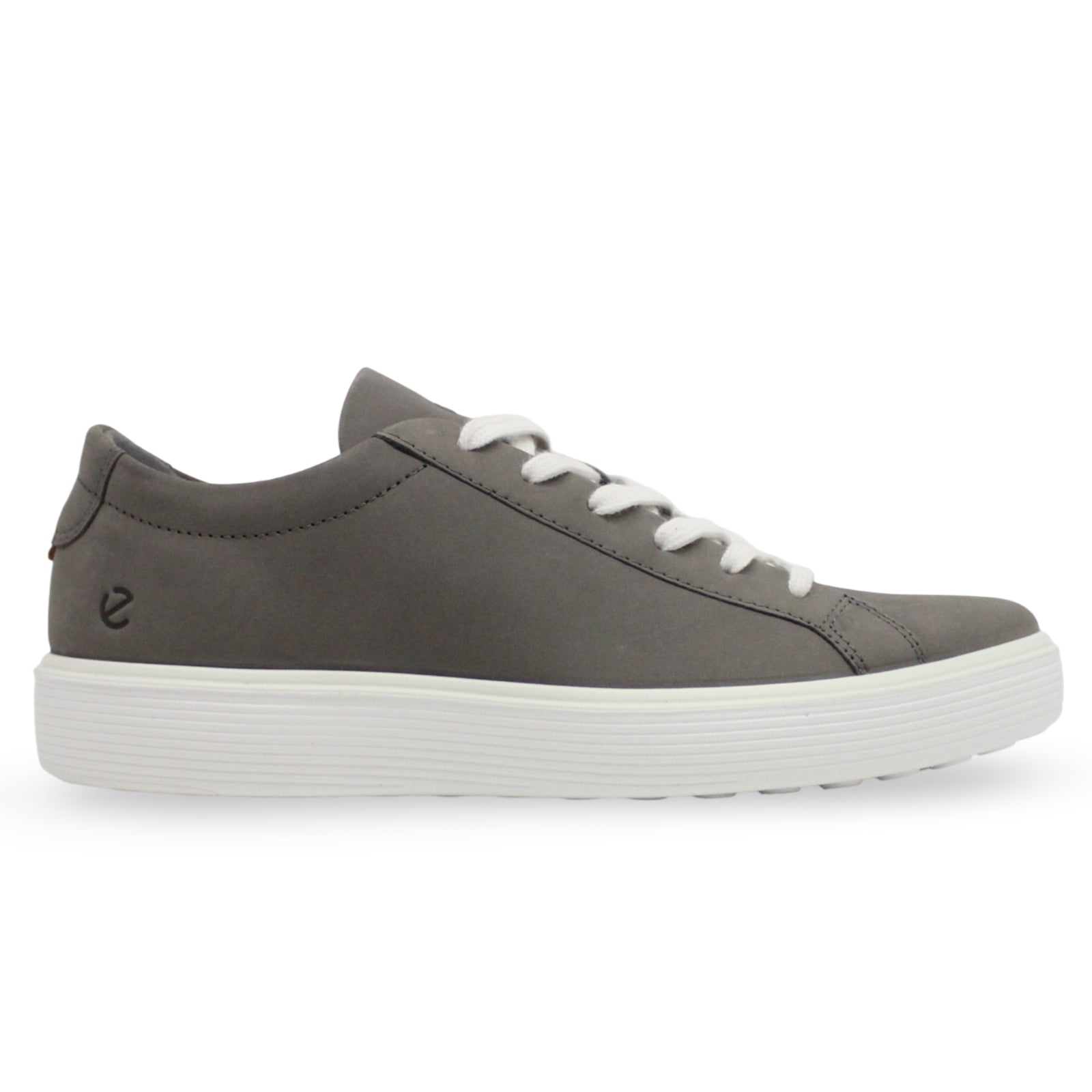 Ecco Soft 60 Nubuck Mens Trainers#color_steel