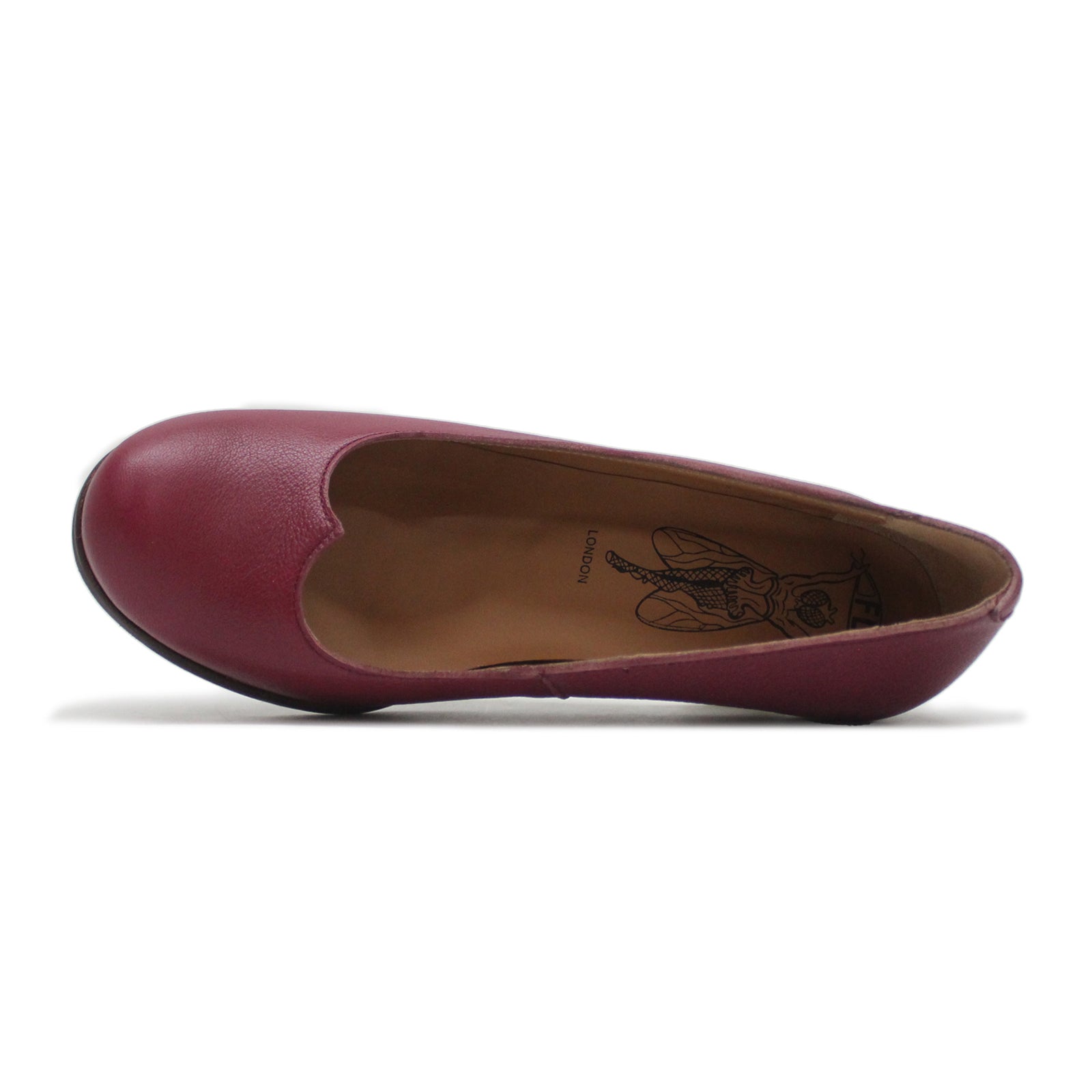 Fly London BAZE086FLY Mousse Leather Womens Shoes#color_berry