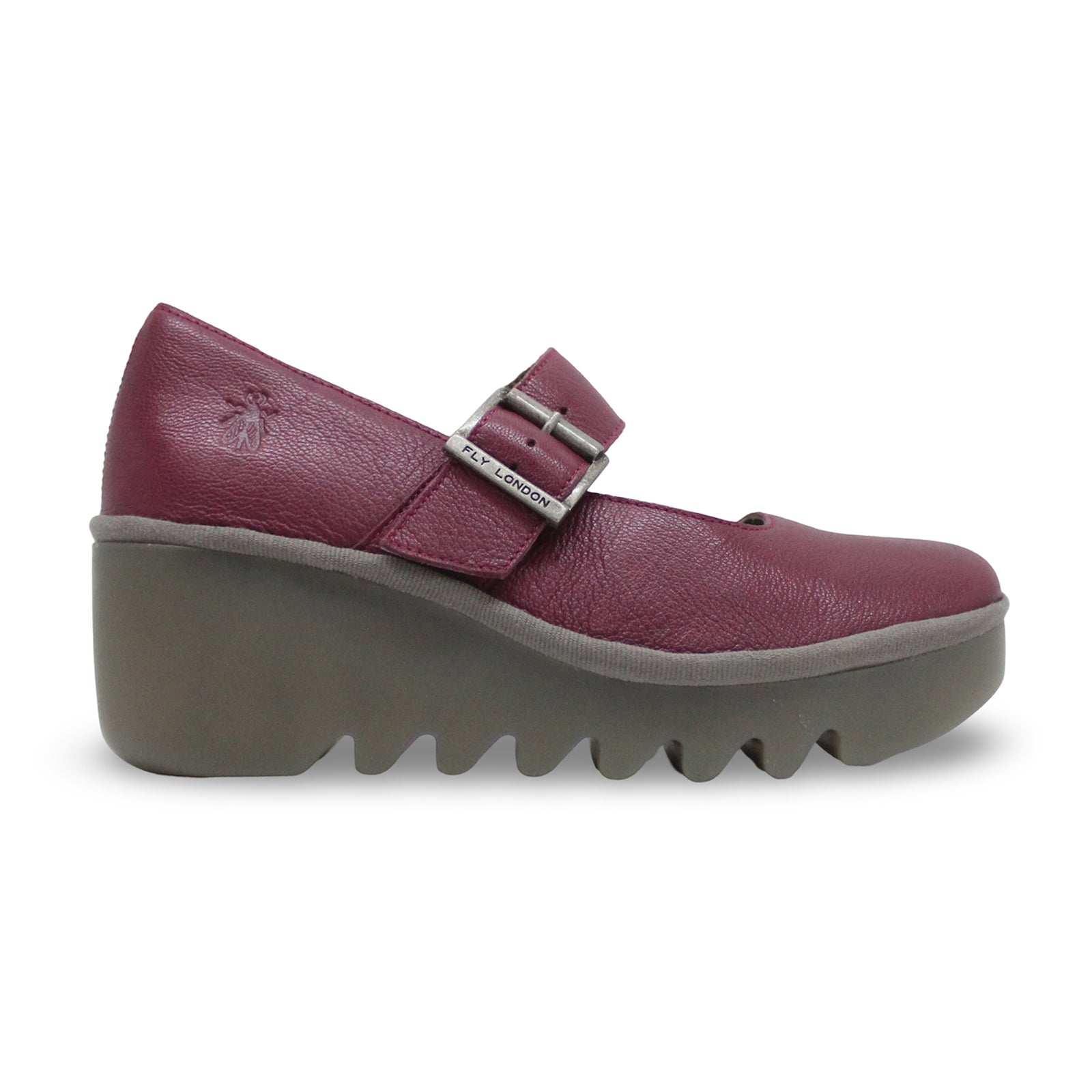 Fly London BORY564FLY Mousse Leather Womens Shoes#color_berry