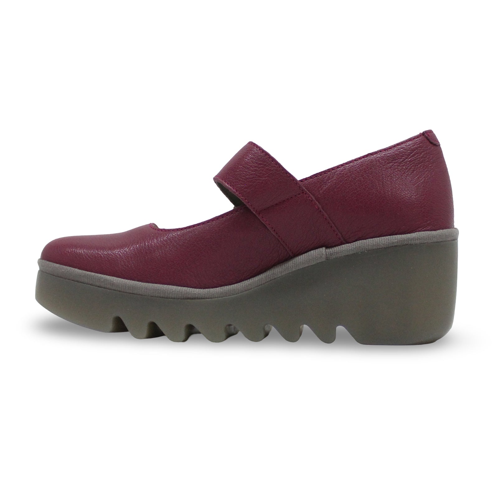 Fly London BORY564FLY Mousse Leather Womens Shoes#color_berry