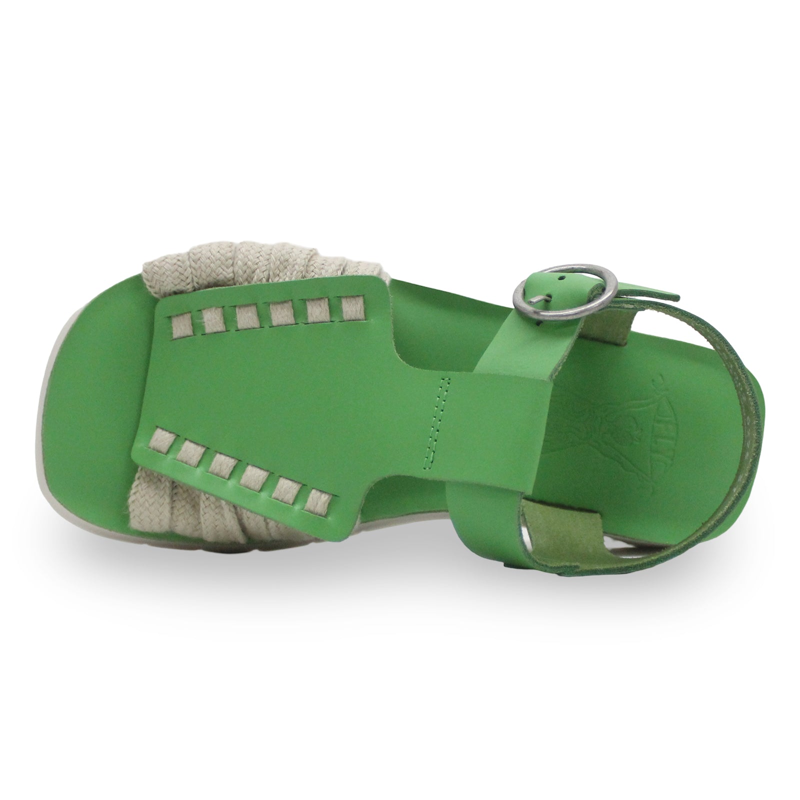 Fly London SARF251FLY Brooklyn Leather Womens Sandals#color_green