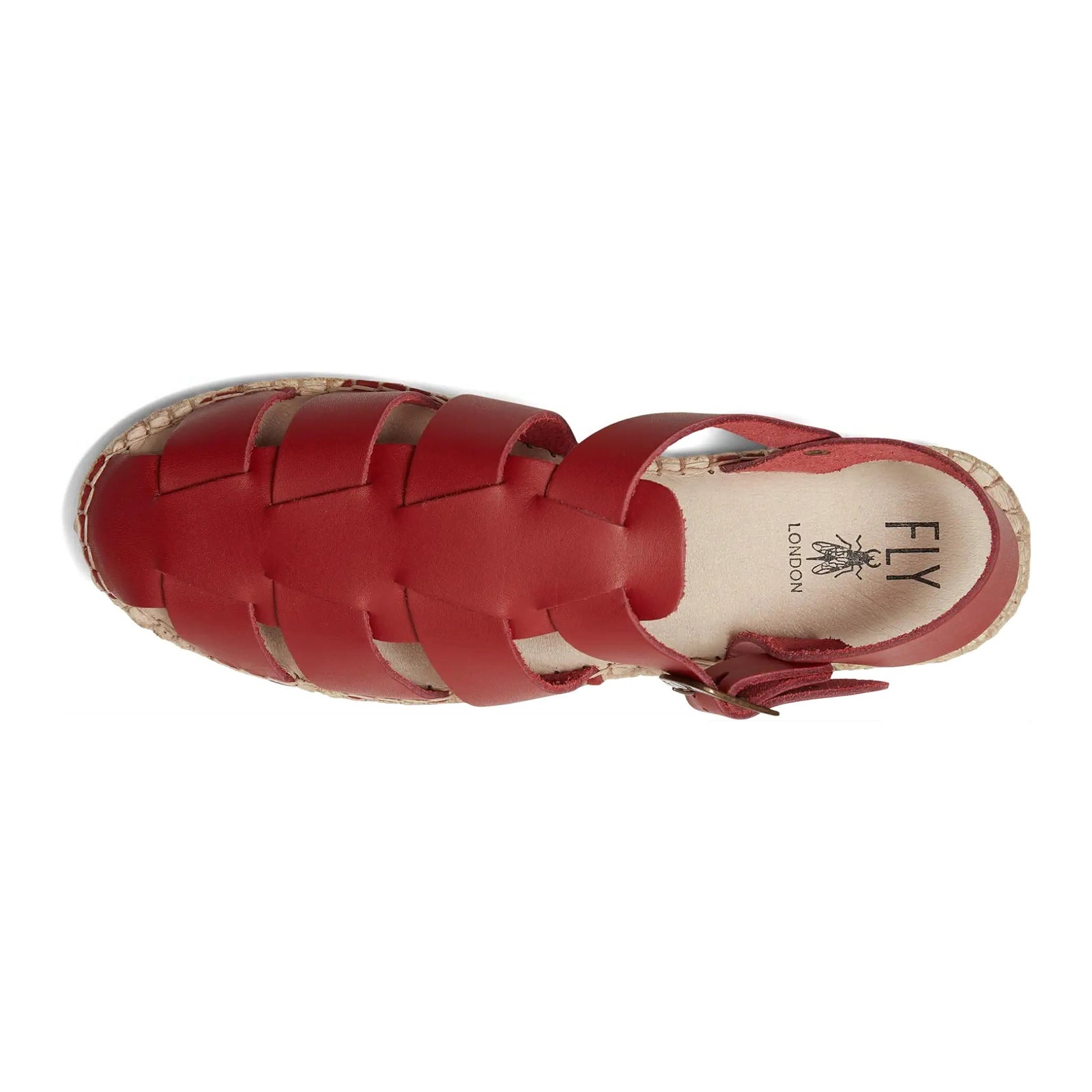 Fly London SOWA551FLY Brooklyn Leather Womens Sandals#color_intense rust