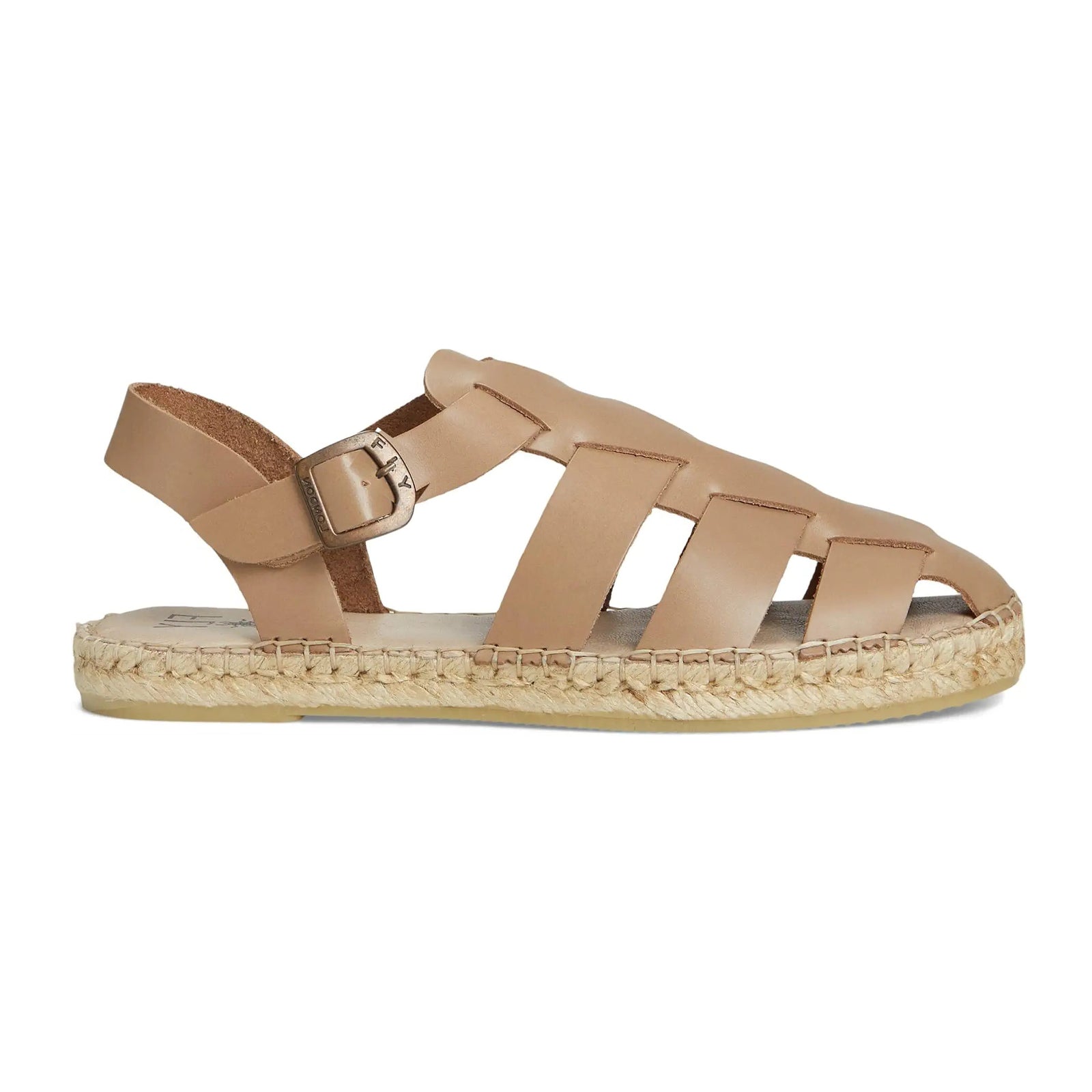 Fly London SOWA551FLY Brooklyn Leather Womens Sandals#color_taupe