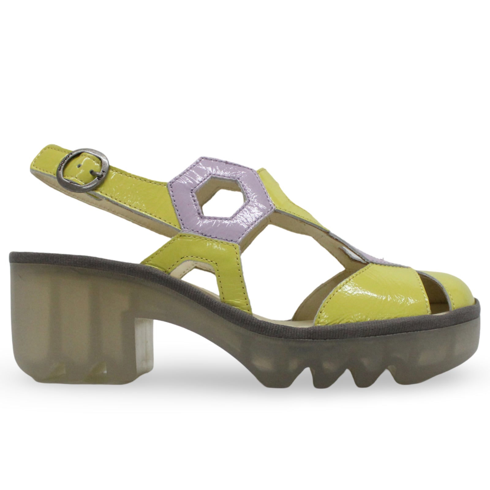 Fly London TRUL582FLY Nappalak Leather Womens Sandals#color_lemon violet