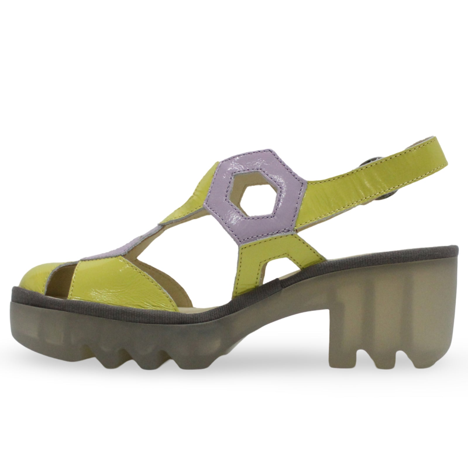 Fly London TRUL582FLY Nappalak Leather Womens Sandals#color_lemon violet