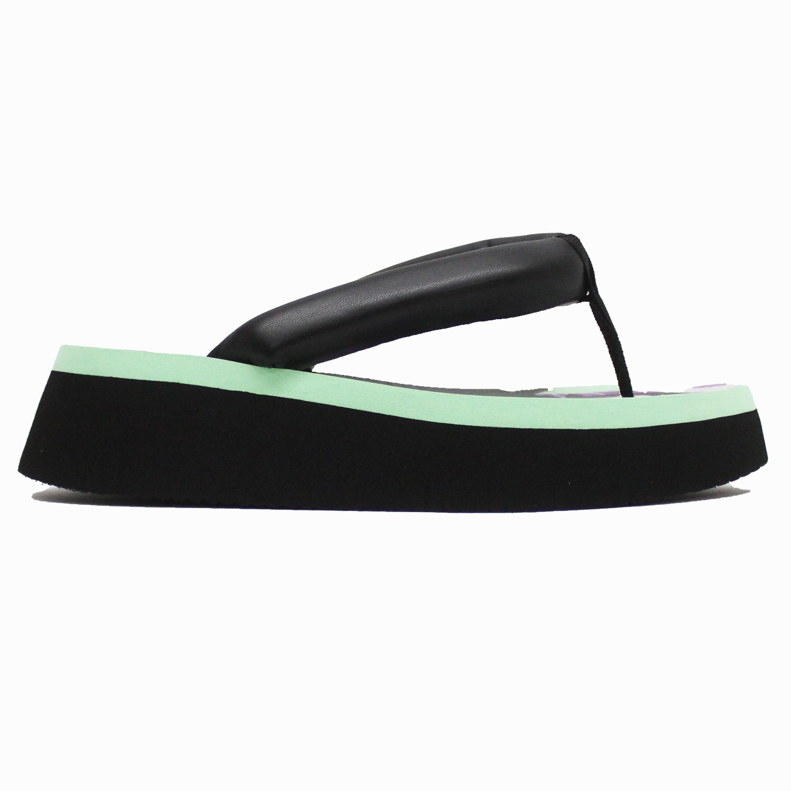 Fly London COLY287FLY Leather Womens Sandals#color_black spearmint