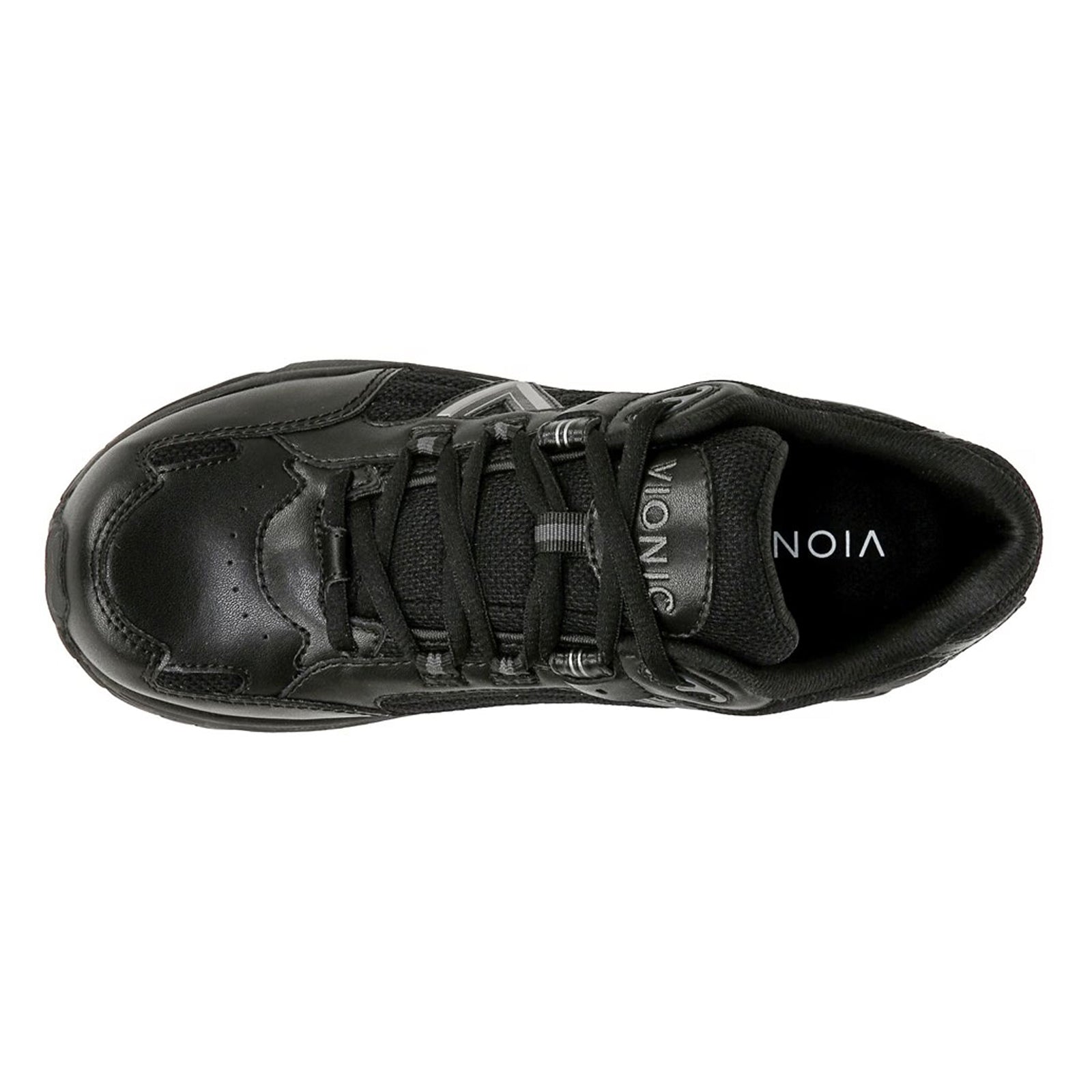 Vionic M 23Walk 2.0 Leather Textile Mens Trainers#color_black