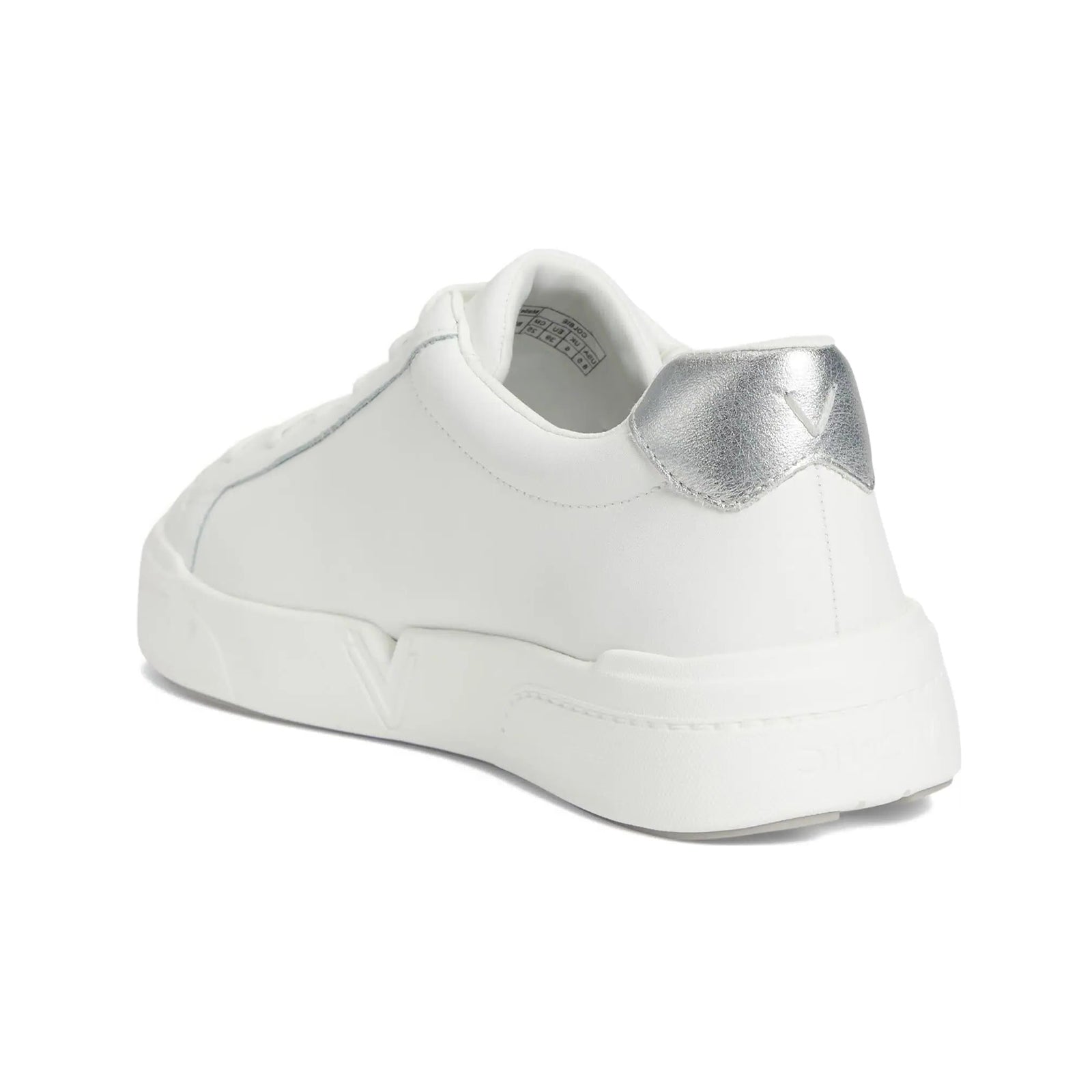 Vionic Colbie Smooth Leather Womens Trainers#color_white