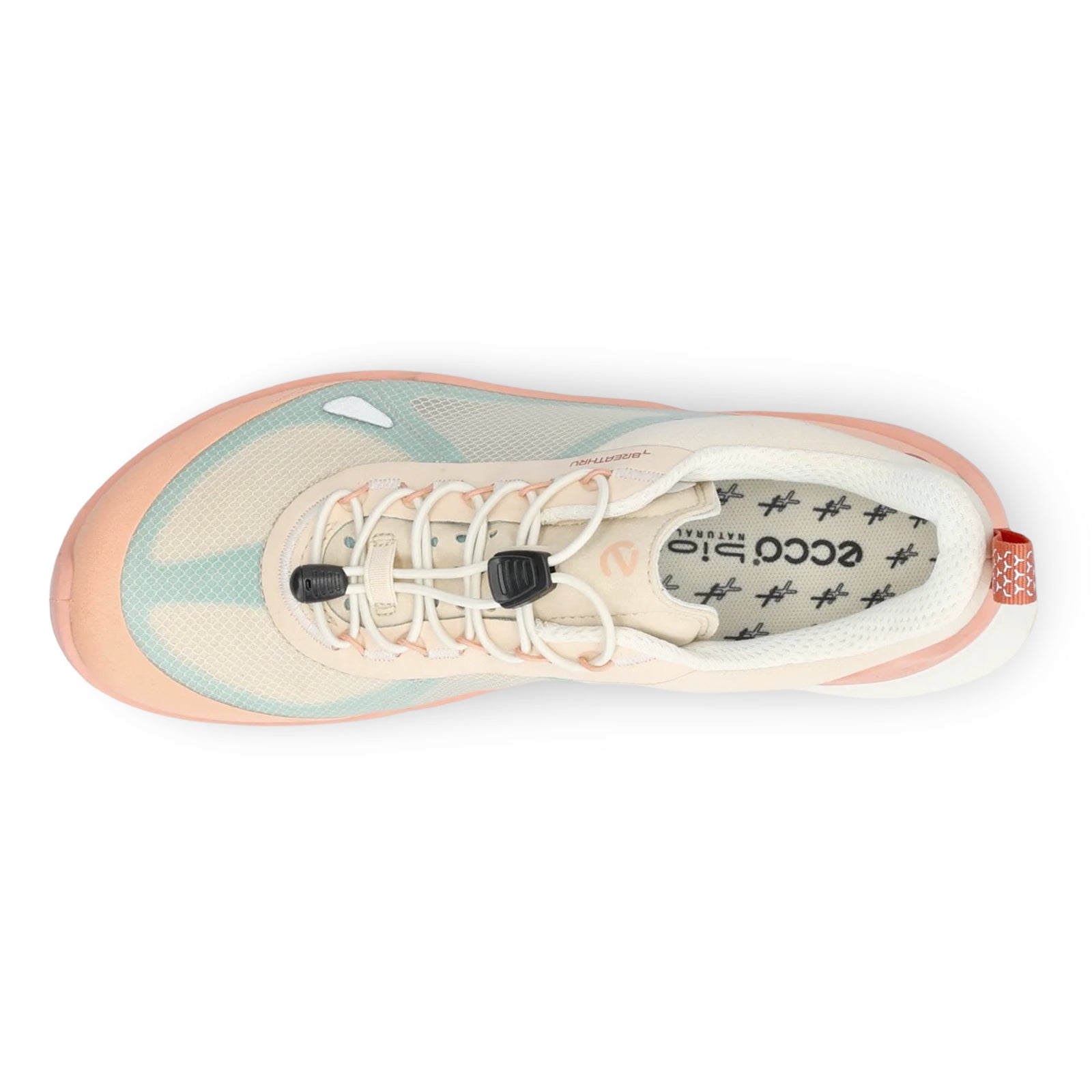 Ecco Biom 2.2 830873 Mesh Womens Trainers#color_dusty peach limestone aquatic