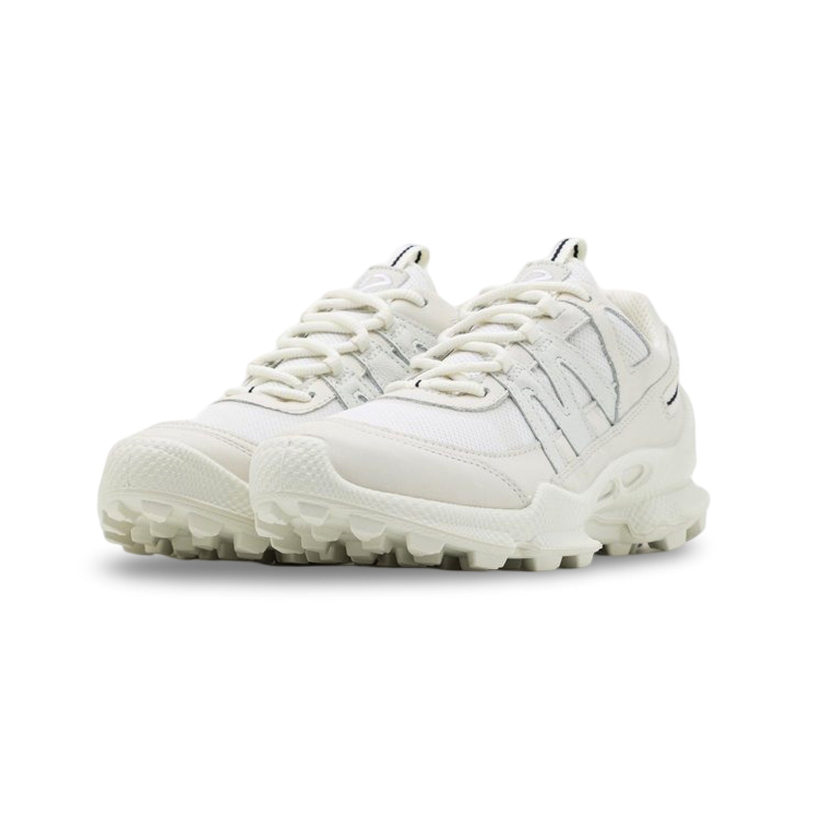 Ecco Biom C-Trail 803253 Leather Textile Womens Trainers#color_white bright white shadow white
