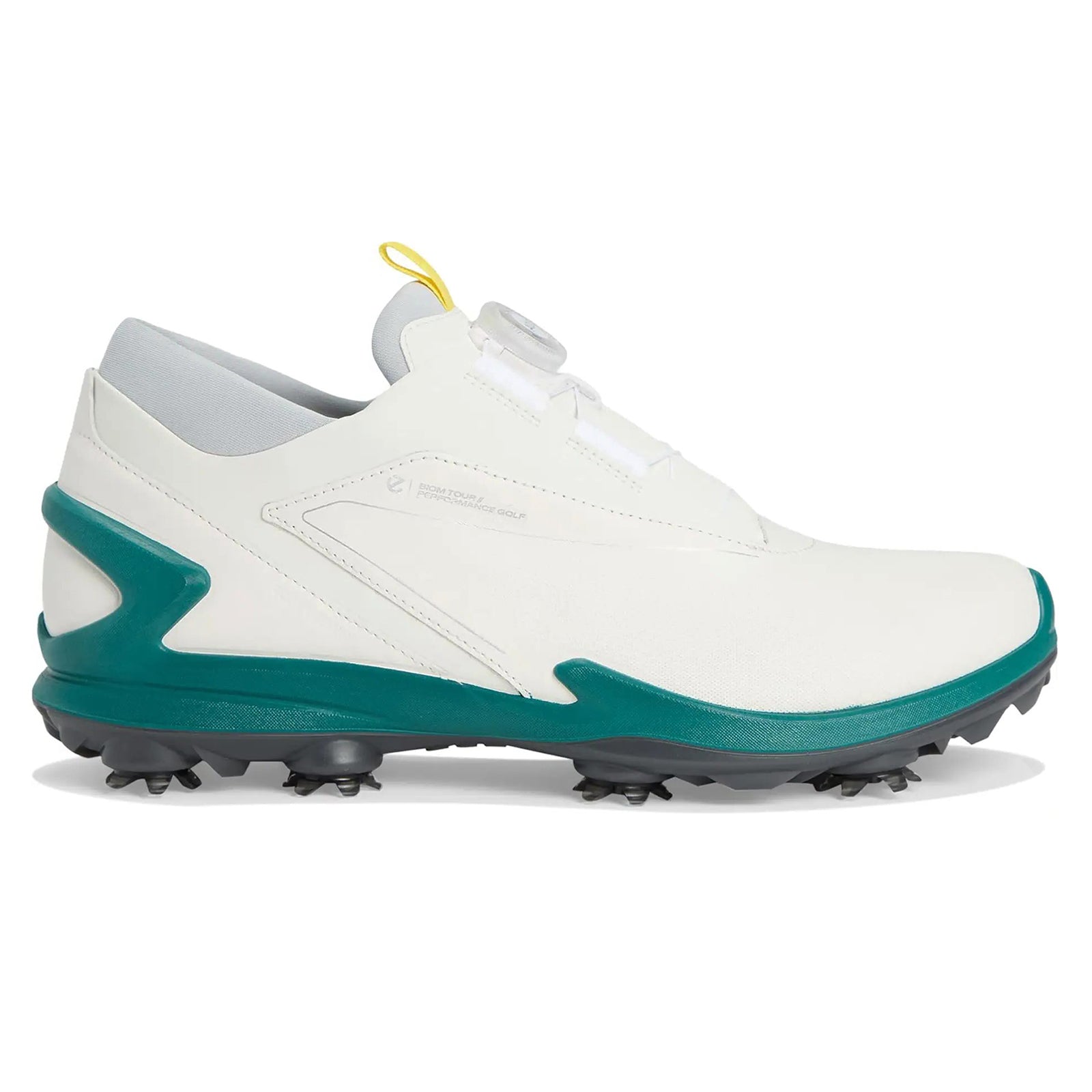 Ecco Golf Biom Tour Leather Mens Trainers#color_white