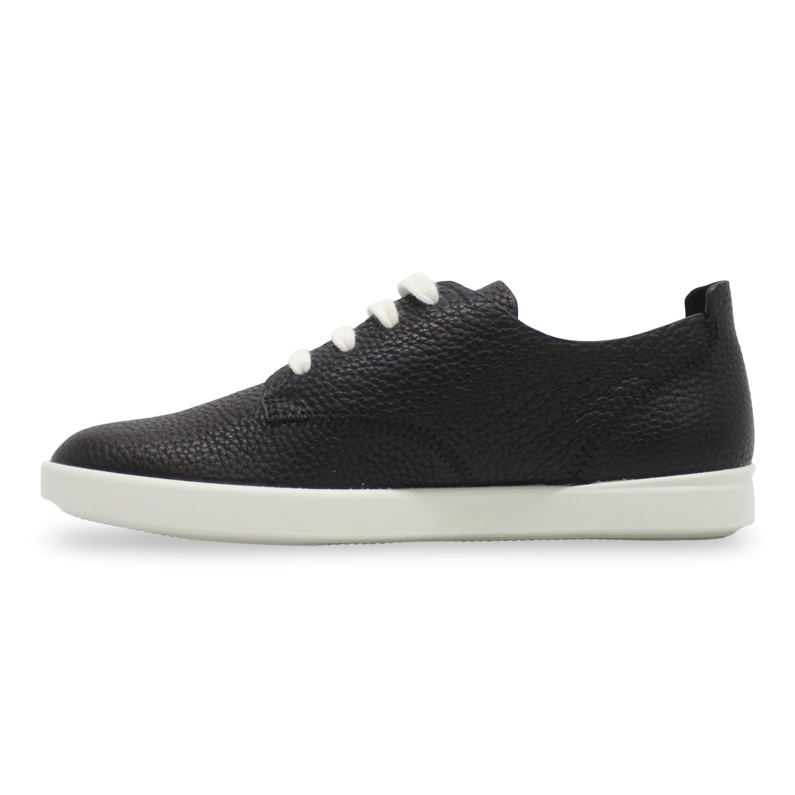 Ecco Leisure 205133 Leather Womens Trainers#color_black
