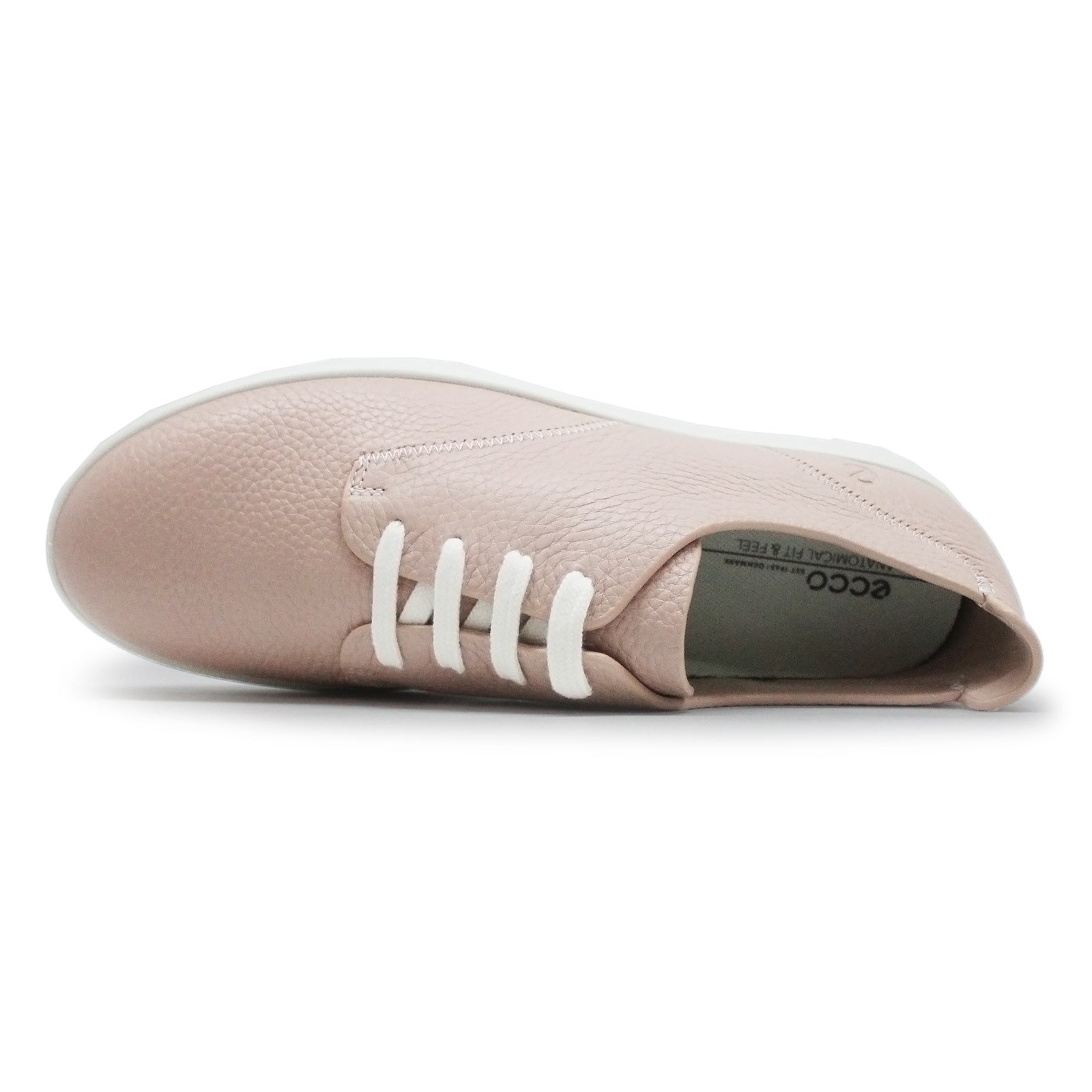 Ecco Leisure 205133 Leather Womens Trainers#color_rose dust