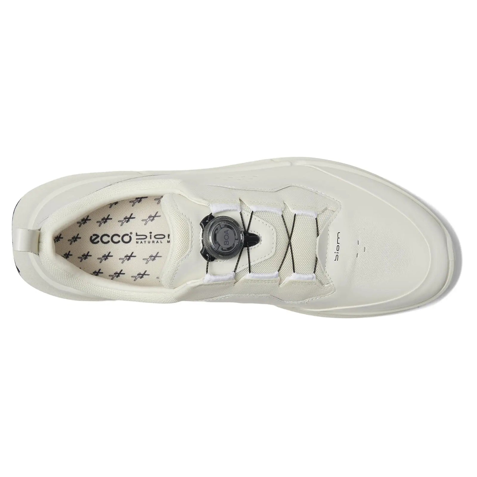 Ecco Biom 2.2 830863 Full Grain Leather Womens Trainers#color_white