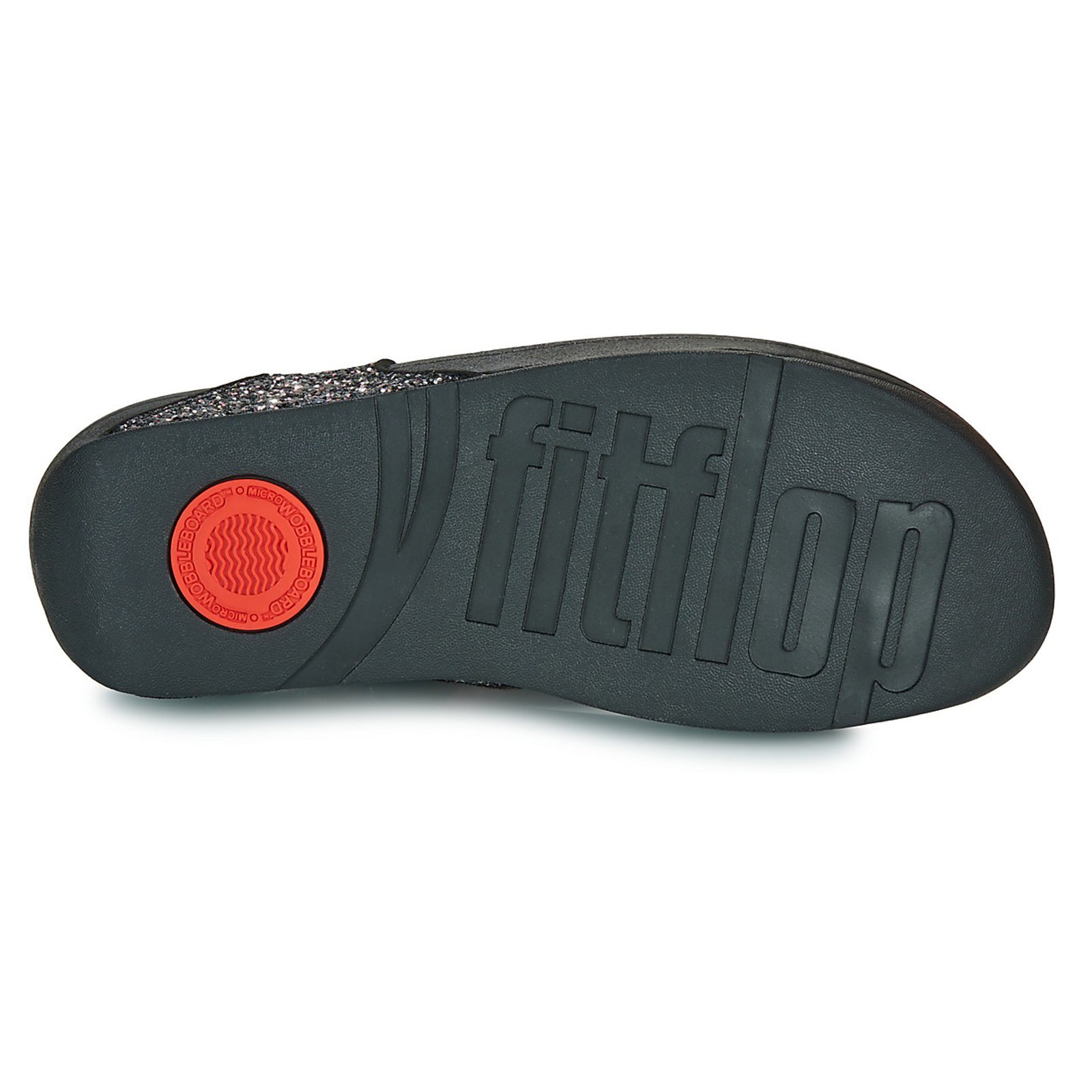 FitFlop Lulu Multi Tonal Glitter Toe Post Polyurethane Womens Sandals#color_black multi