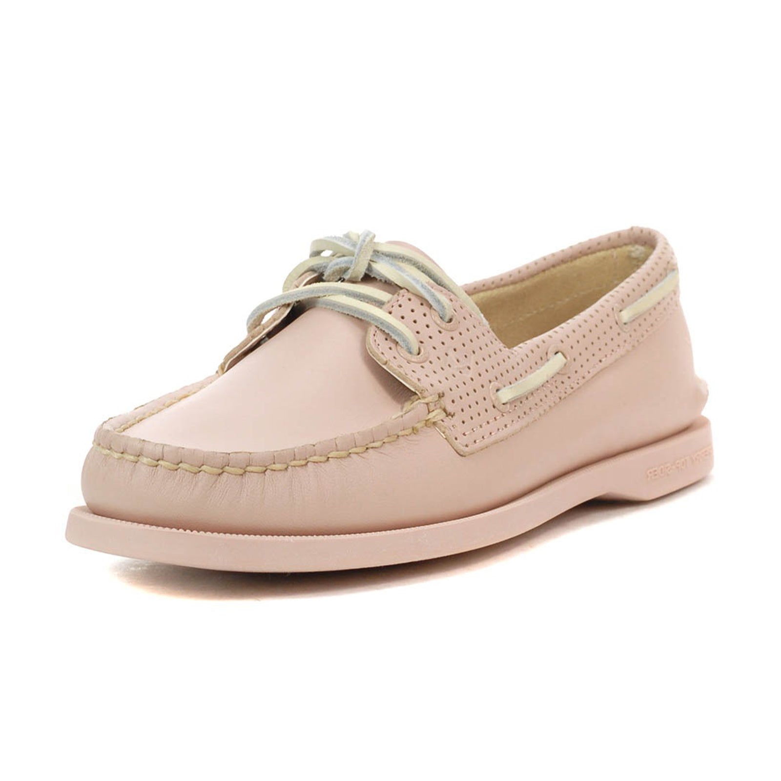 Sperry Authentic Original 2-Eye Pin Perf Full Grain Leather Womens Shoes#color_rose