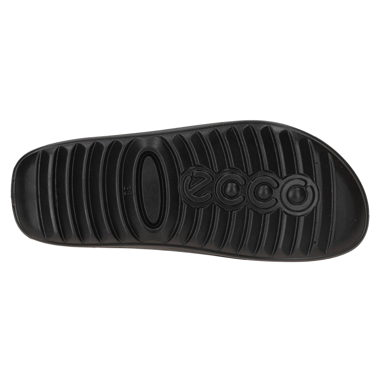 Ecco Cozmo 206903 Nubuck Leather Womens Sandals#color_black