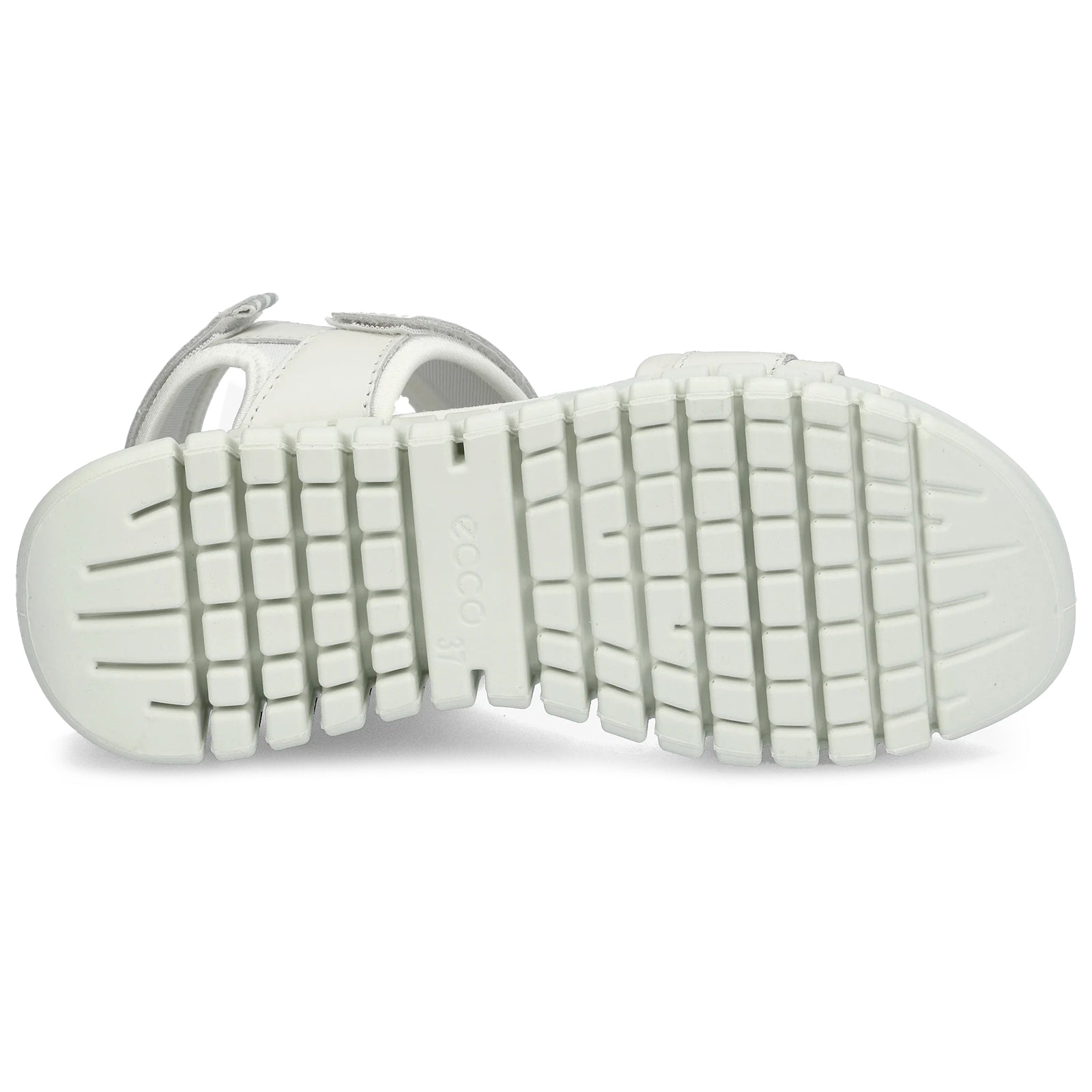Ecco Gruuv Sol Leather Textile Womens Sandals#color_white