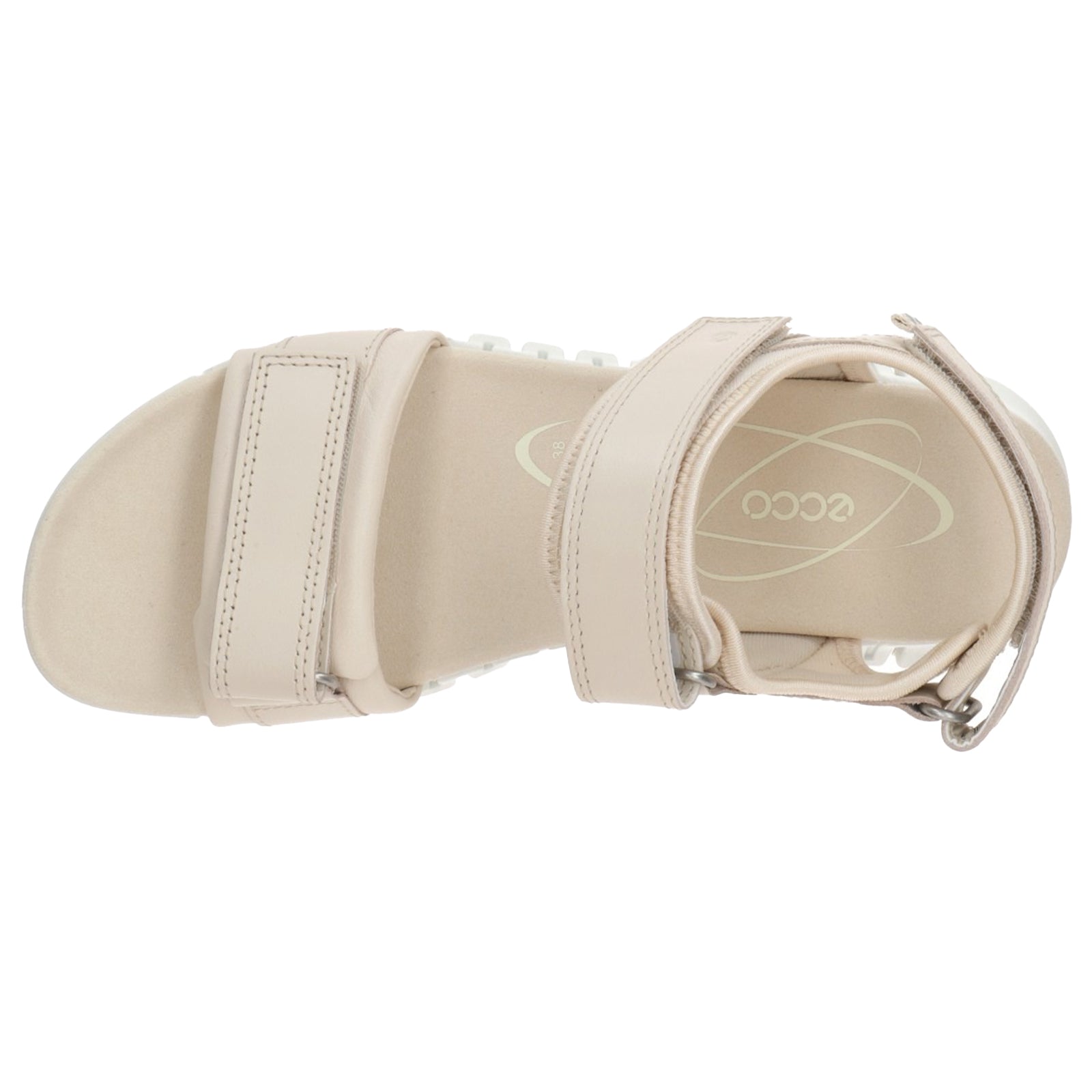 Ecco Gruuv Sol Leather Textile Womens Sandals#color_limestone