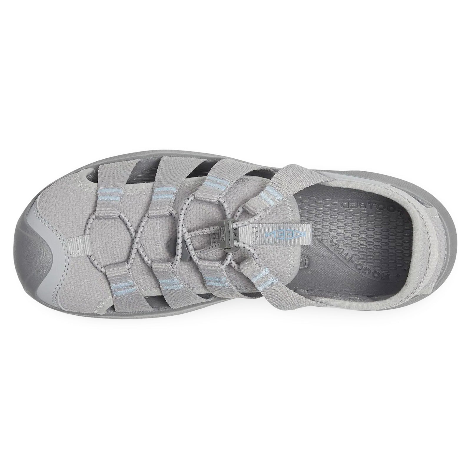 Keen Seanik H2 Synthetic Textile Womens Sandals#color_alloy skyway
