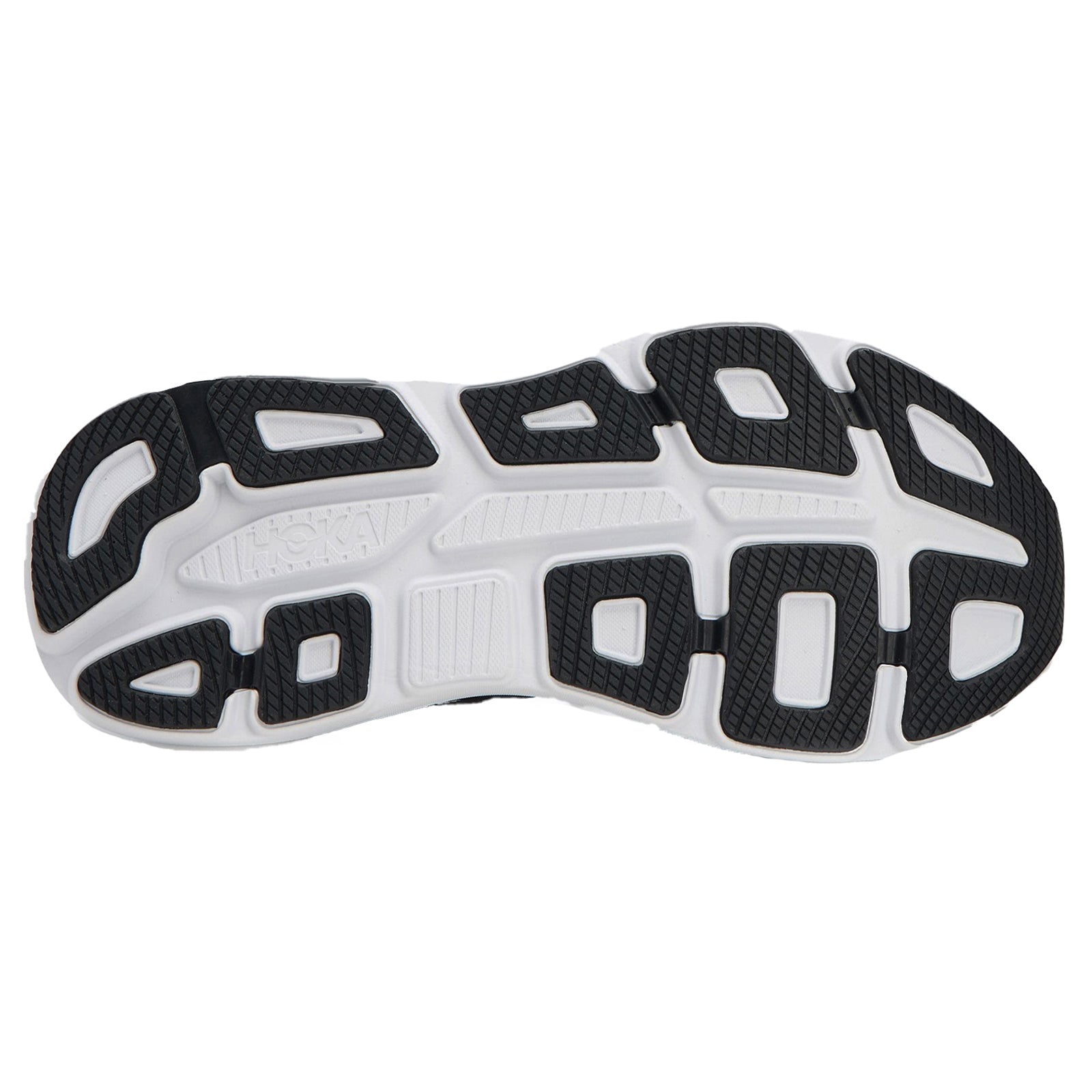 Hoka Bondi 9 Textile Synthetic Mens Trainers#color_black white