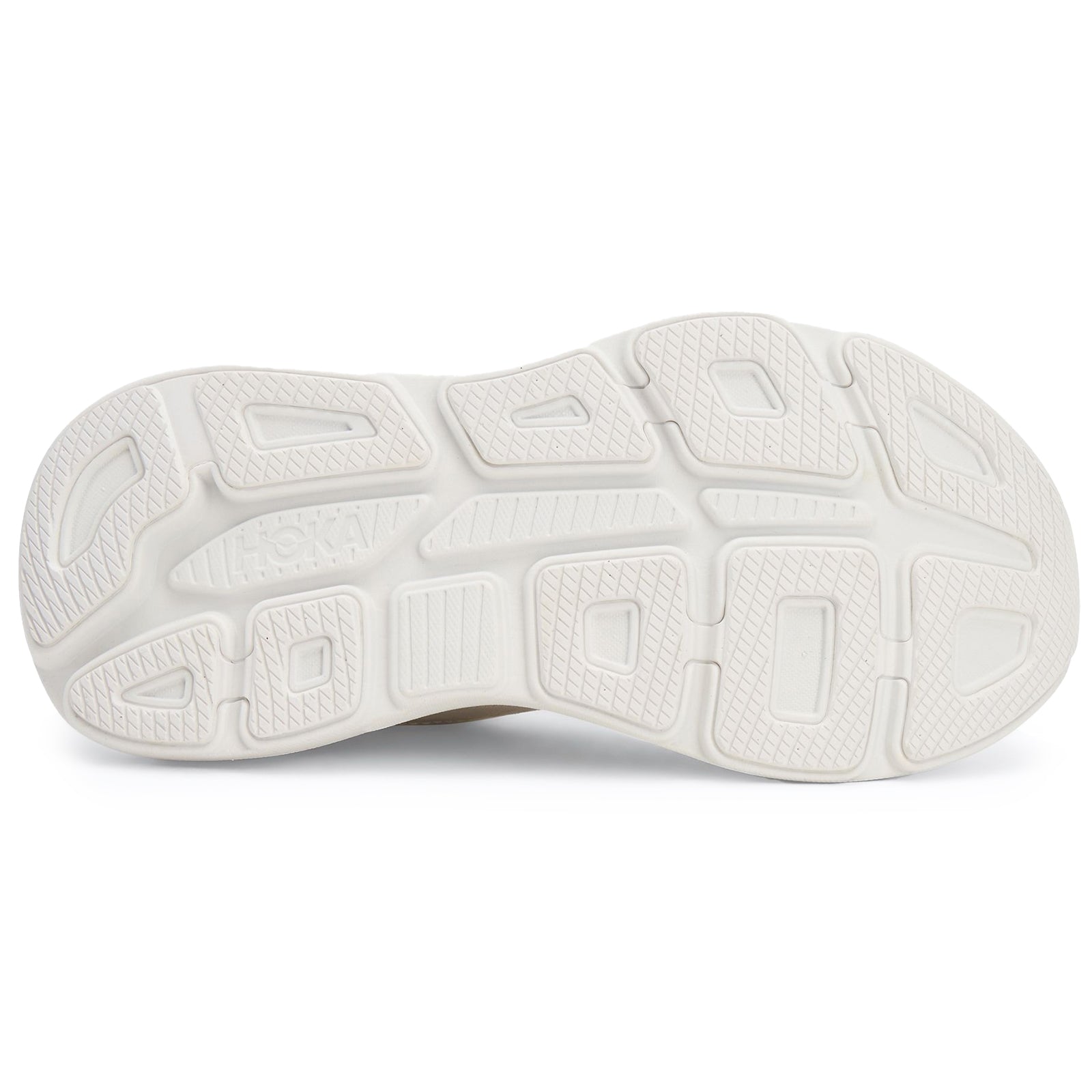 Hoka Bondi 9 Textile Synthetic Womens Trainers#color_white white