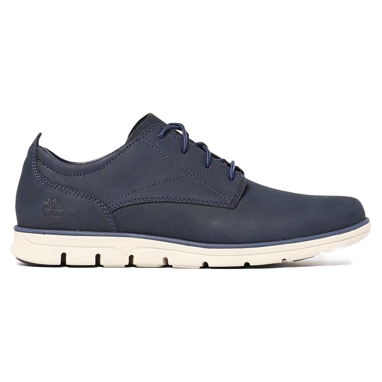 Timberland Bradstreet Low Lace Leather Mens Trainers#color_navy