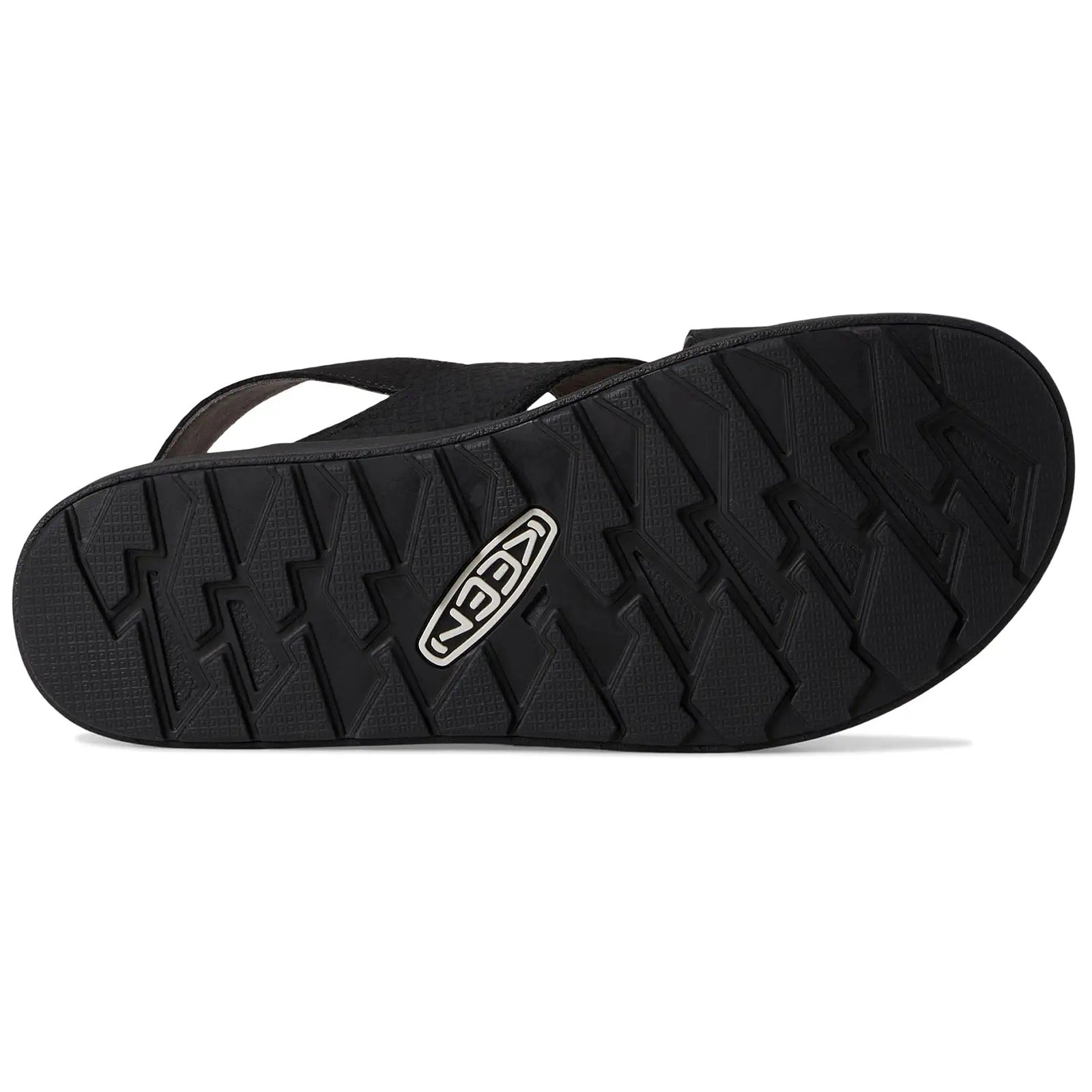 Keen Elle Luxe Cross Strap Leather Womens Sandals#color_black black