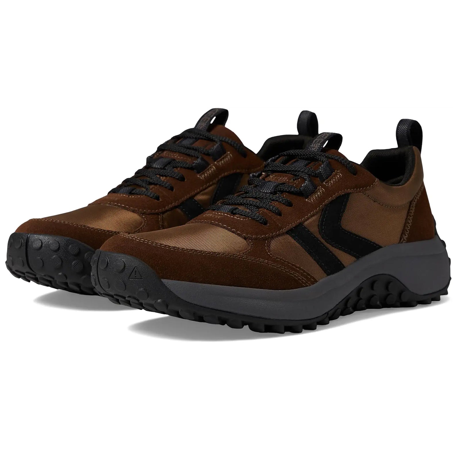 Keen KS86 Leather Synthetic Mens Trainers#color_dark earth black
