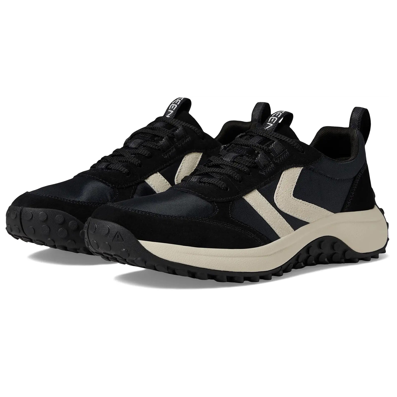 Keen KS86 Leather Synthetic Mens Trainers#color_black birch