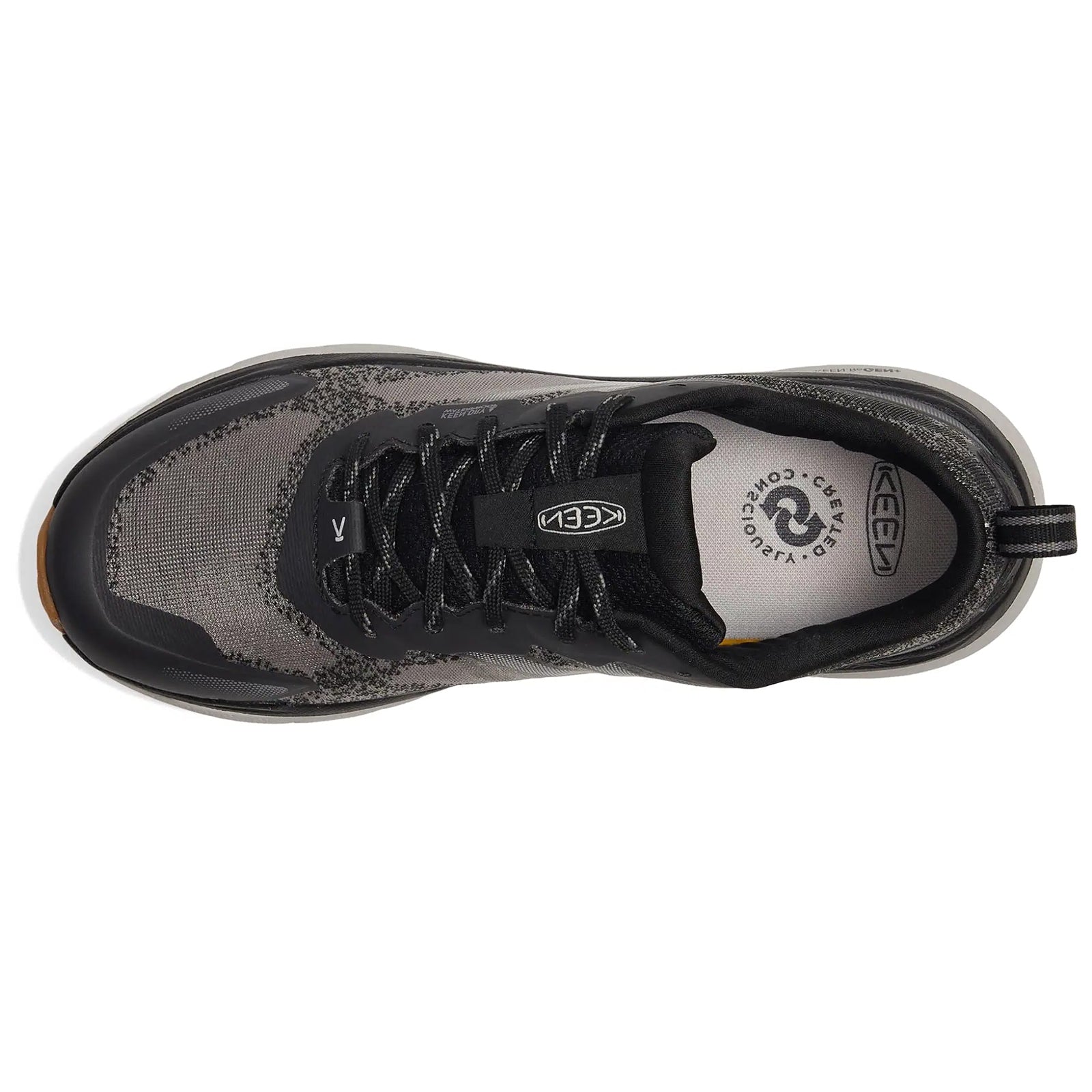 Keen Leiki WP Textile Synthetic Womens Trainers#color_black steel grey