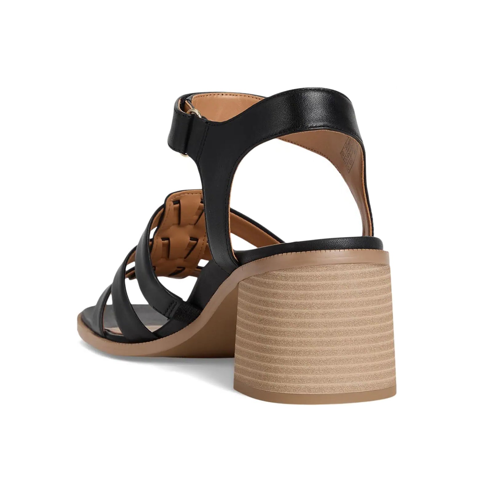 Vionic Maisy Tumbled Leather Womens Sandals#color_black