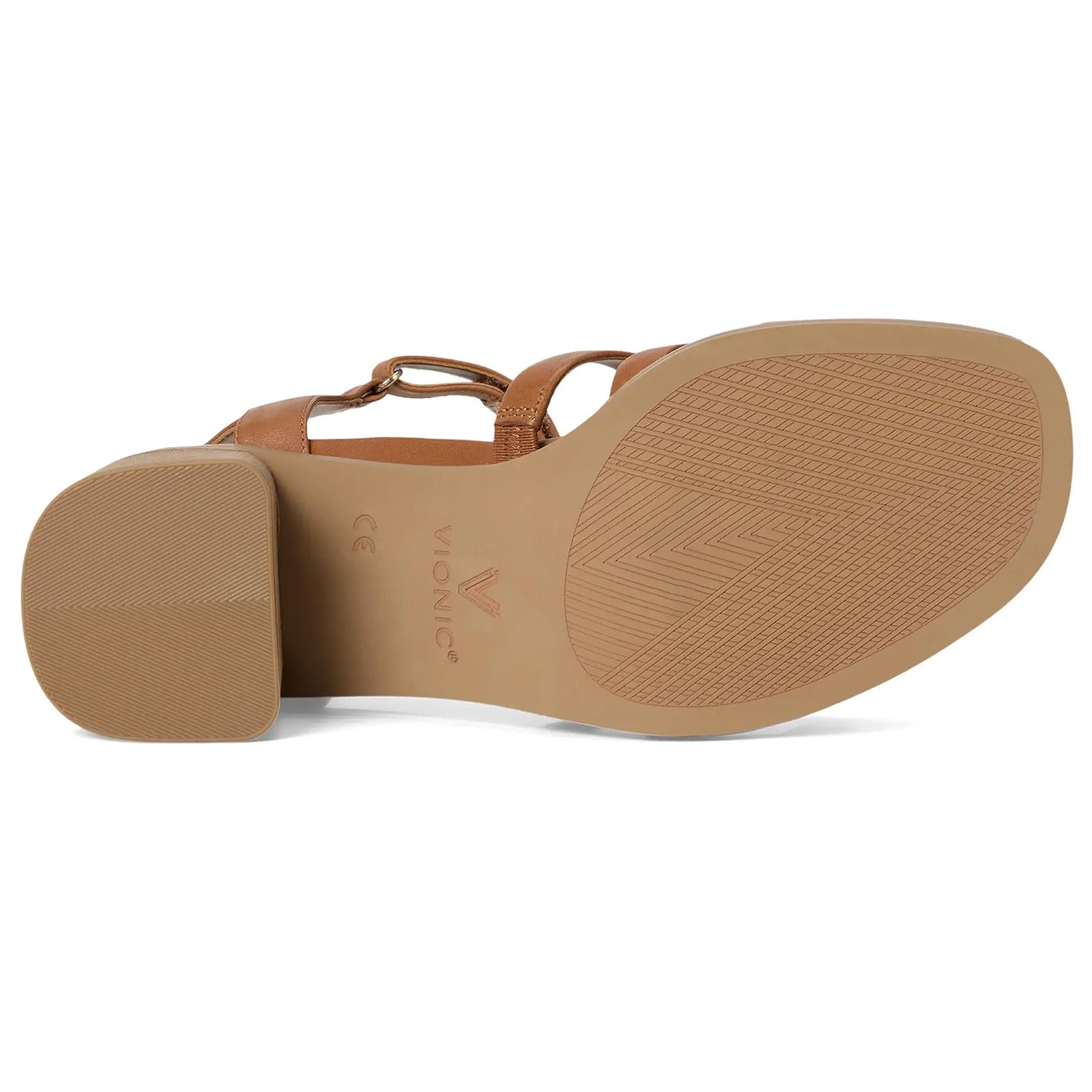 Vionic Maisy Tumbled Leather Womens Sandals#color_tan