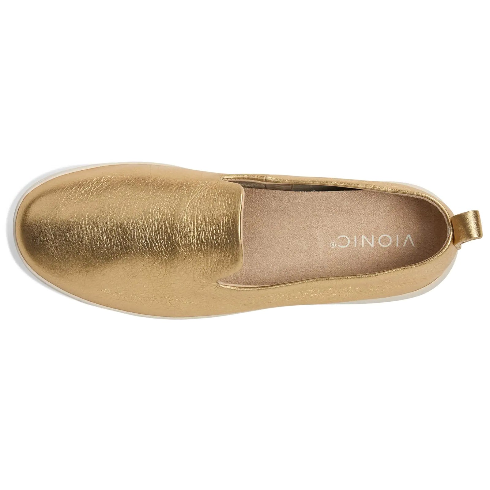 Vionic Uptown Willa Leather Womens Shoes#color_gold