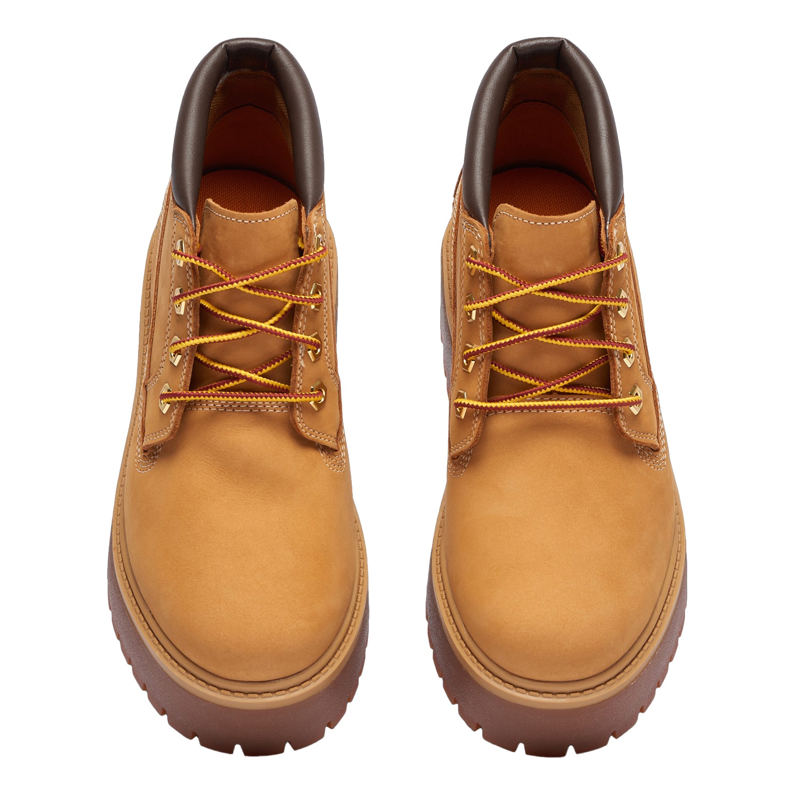 Timberland Stone Street Mid Lace Leather Womens Boots#color_wheat