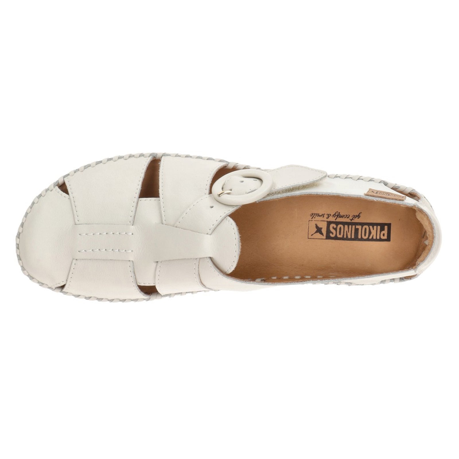 Pikolinos P. Vallarta 655-0845 Leather Womens Sandals#color_nata