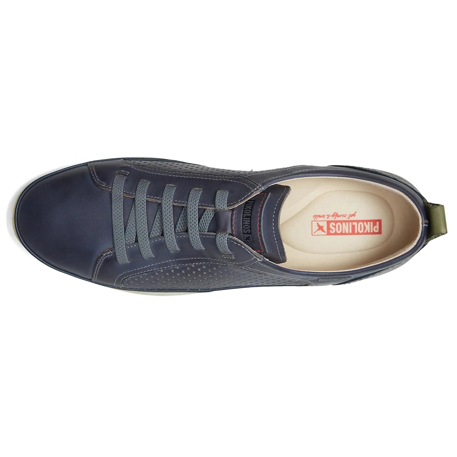 Pikolinos Fuencarral M4A-6376C1 Leather Mens Trainers#color_pacific