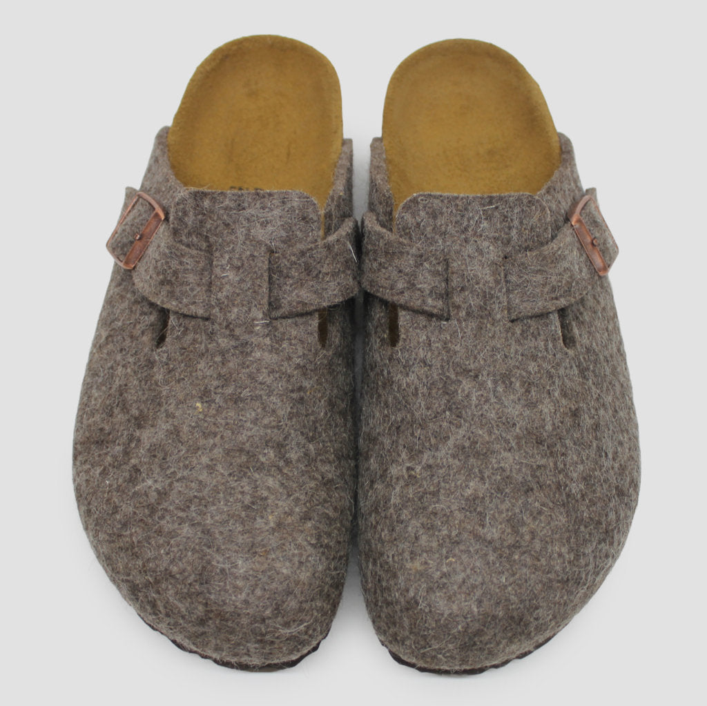 Birkenstock Unisex Sandals Boston Open-Back Slip-On Clogs Wool Felt - UK 7