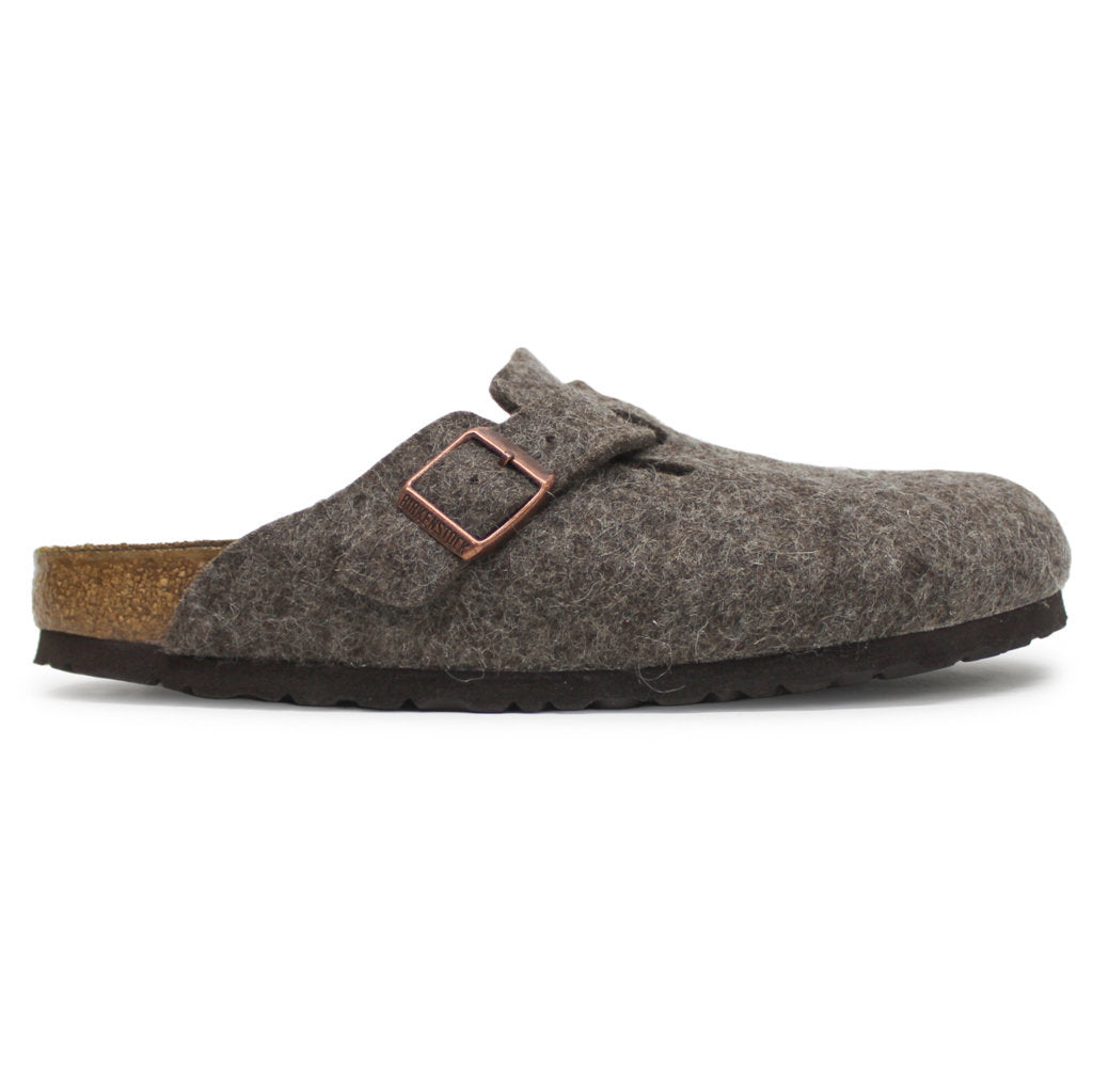 Birkenstock Unisex Sandals Boston Open-Back Slip-On Clogs Wool Felt - UK 7