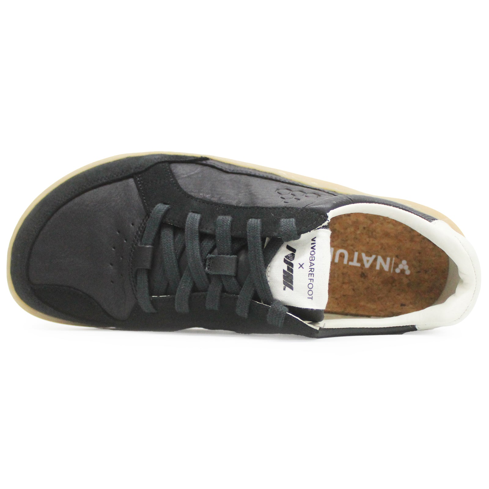 Vivobarefoot Gobi II 209660-01 Leather Womens Trainers - Raven - 39#color_raven