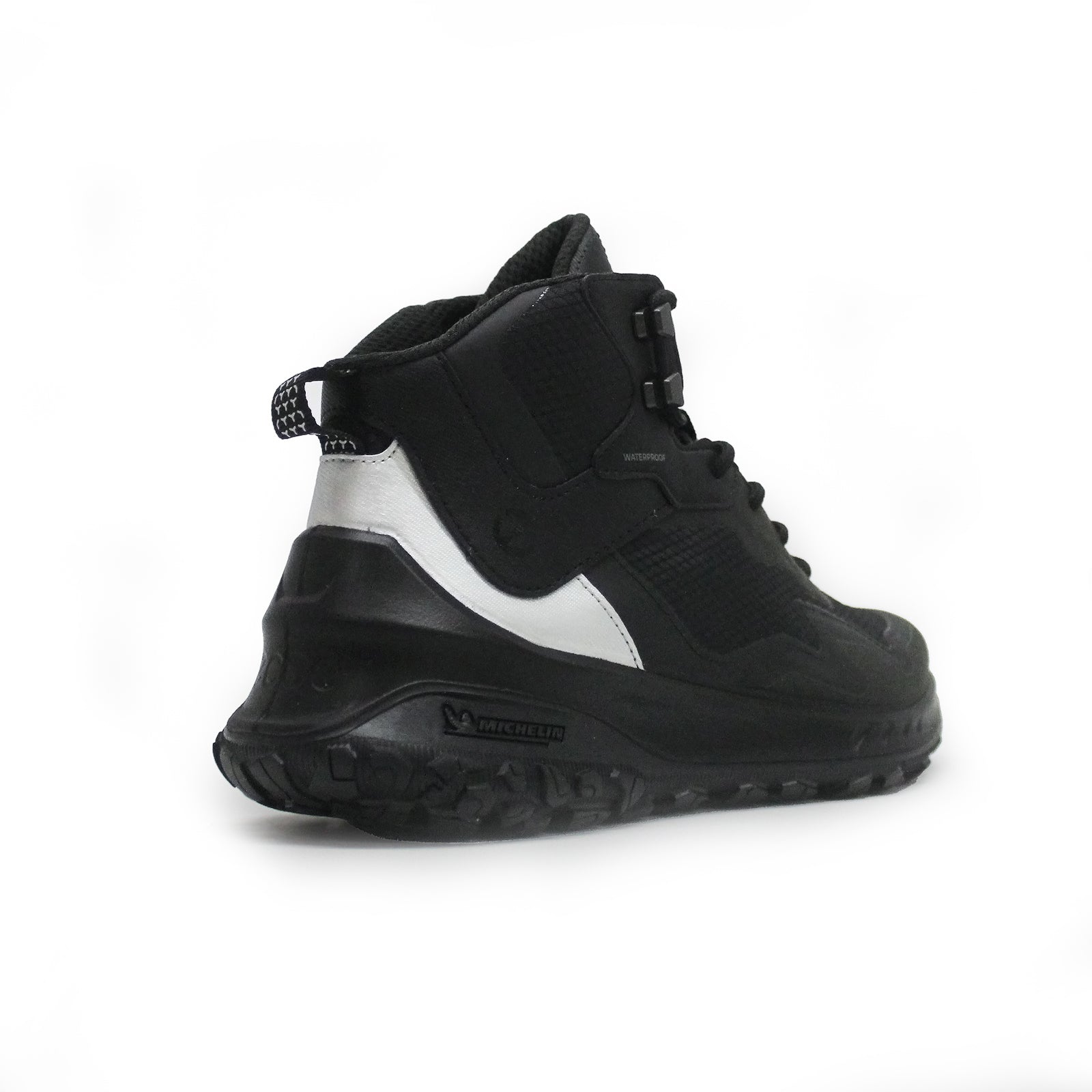 Ecco ULT-TRN Textile Synthetic Womens Boots#color_black black silver metallic