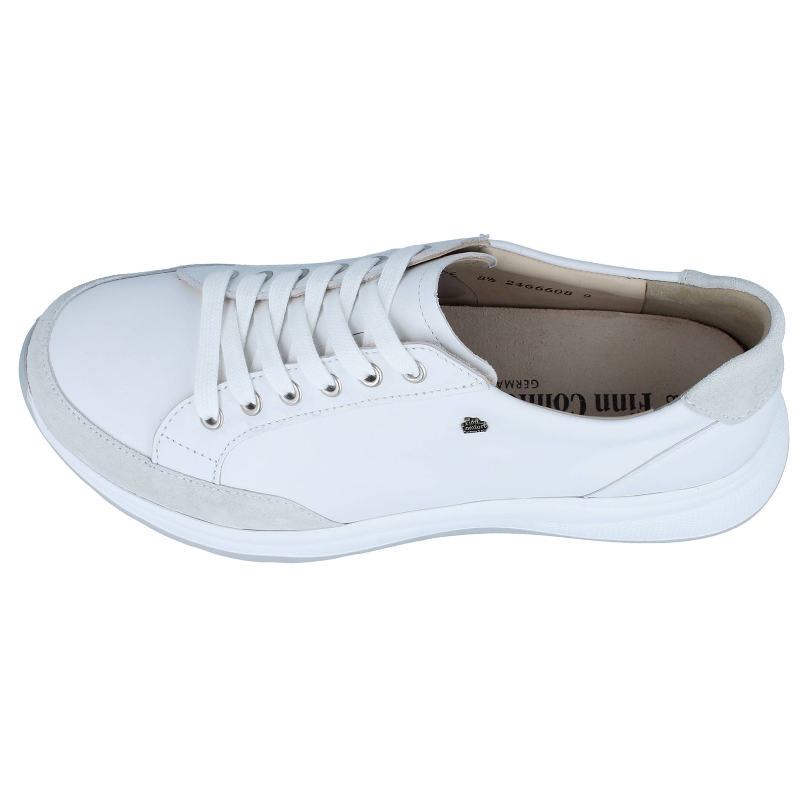 Finn Comfort Nottingham Leather Mens Shoes#color_white