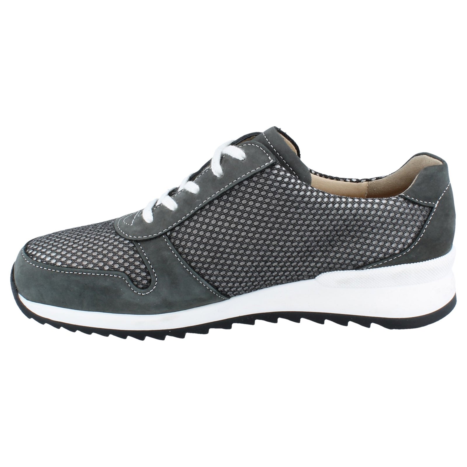 Finn Comfort Sidonia Nubuck Textile Womens Shoes#color_street