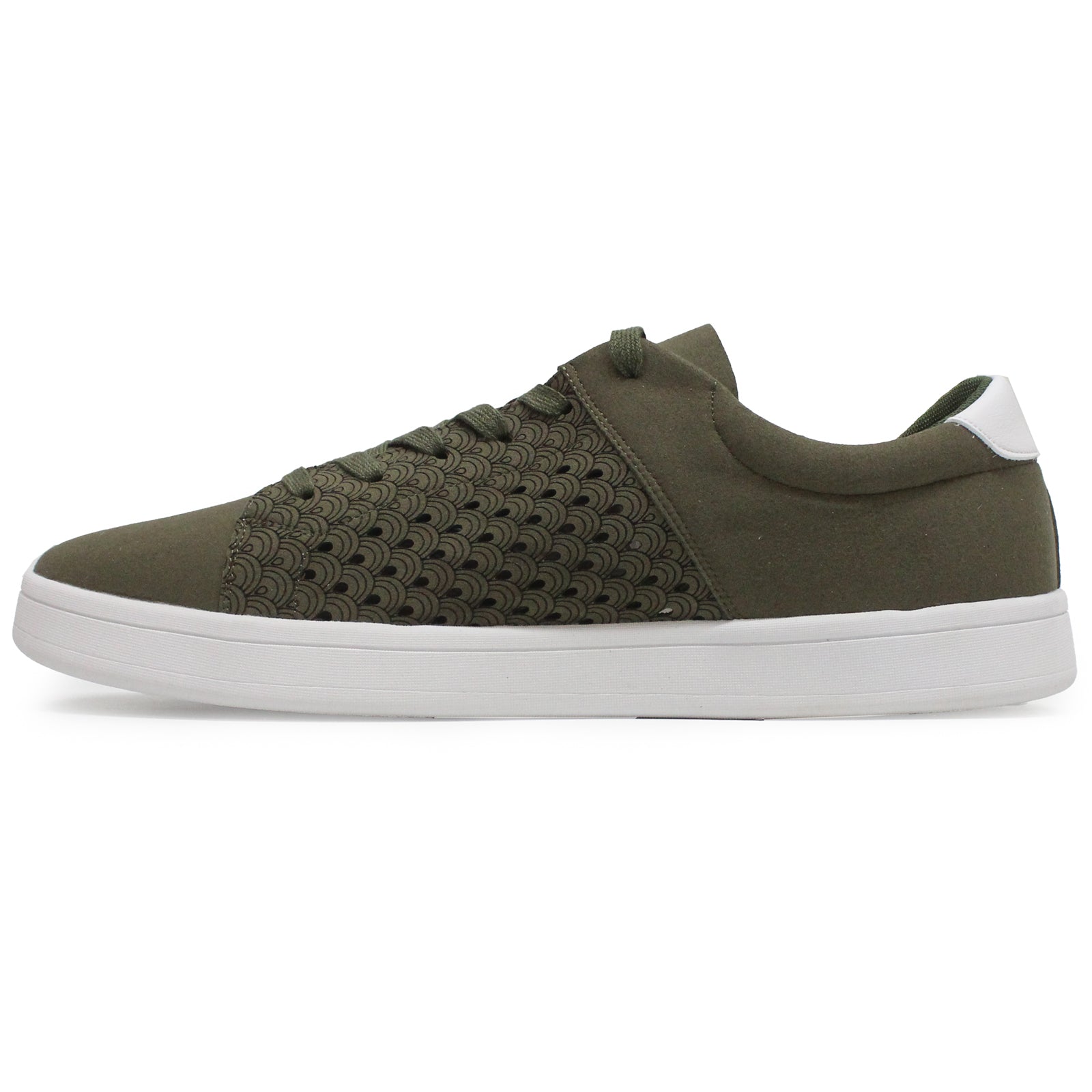 Ilse Jacobsen Tansy 4073 Nylon Polyurethane Mens Trainers#color_deep olive white