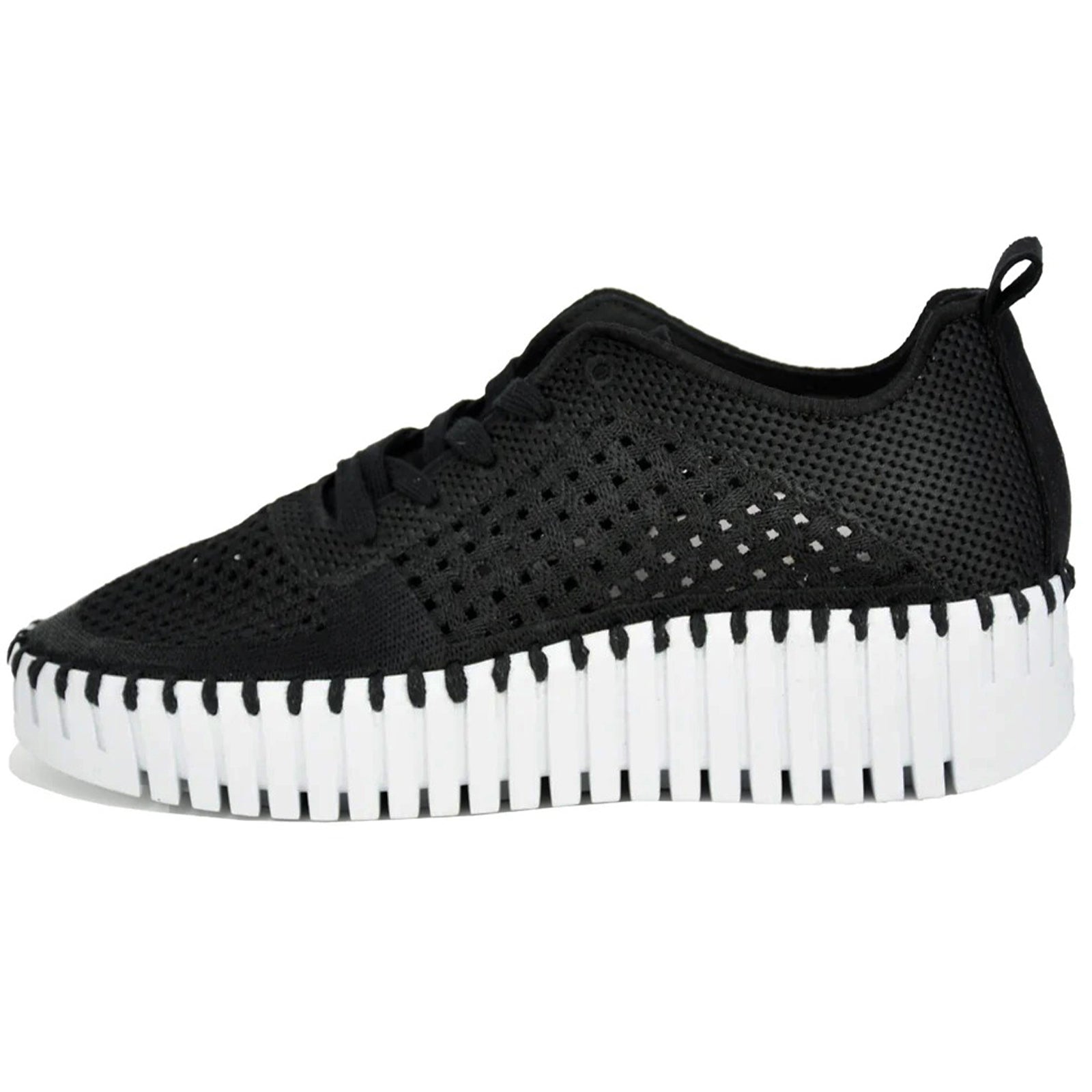 Ilse Jacobsen Tulip 4271 Polyester Womens Shoes#color_black white