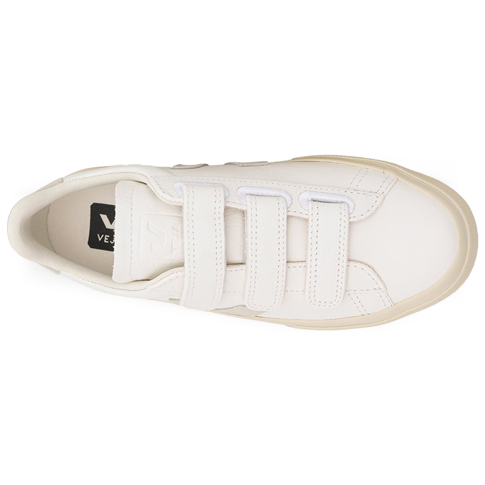 Veja Recife Chromefree Leather Mens Trainers#color_white natural