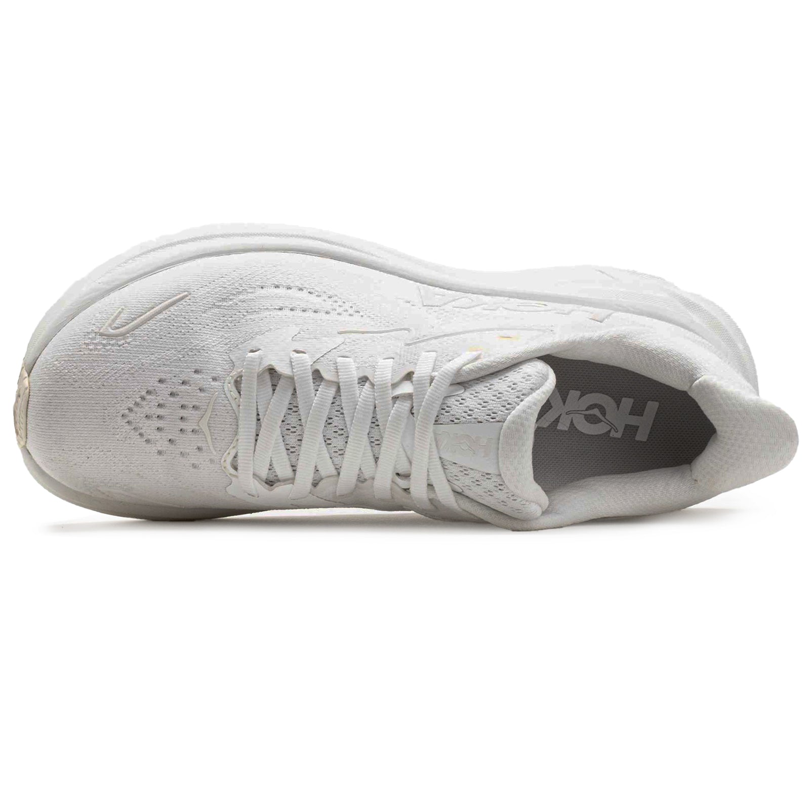Hoka Clifton 10 Textile Mens Trainers#color_white white