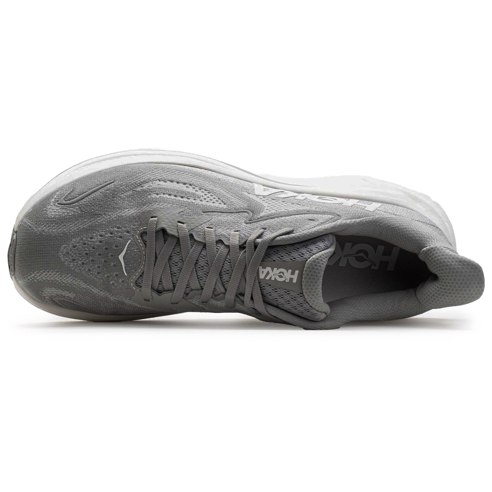Hoka Clifton 10 Textile Mens Trainers#color_stellar grey stardust